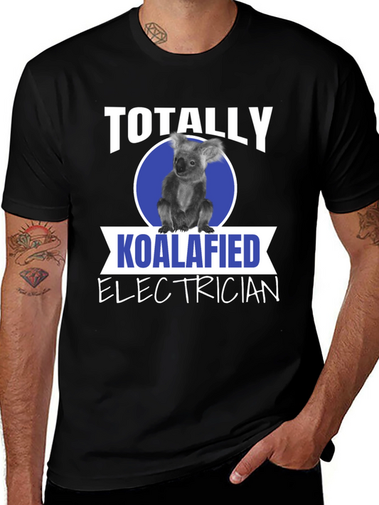Koalafied Electrician T-Shirt Funny Electrician Gift Tee
