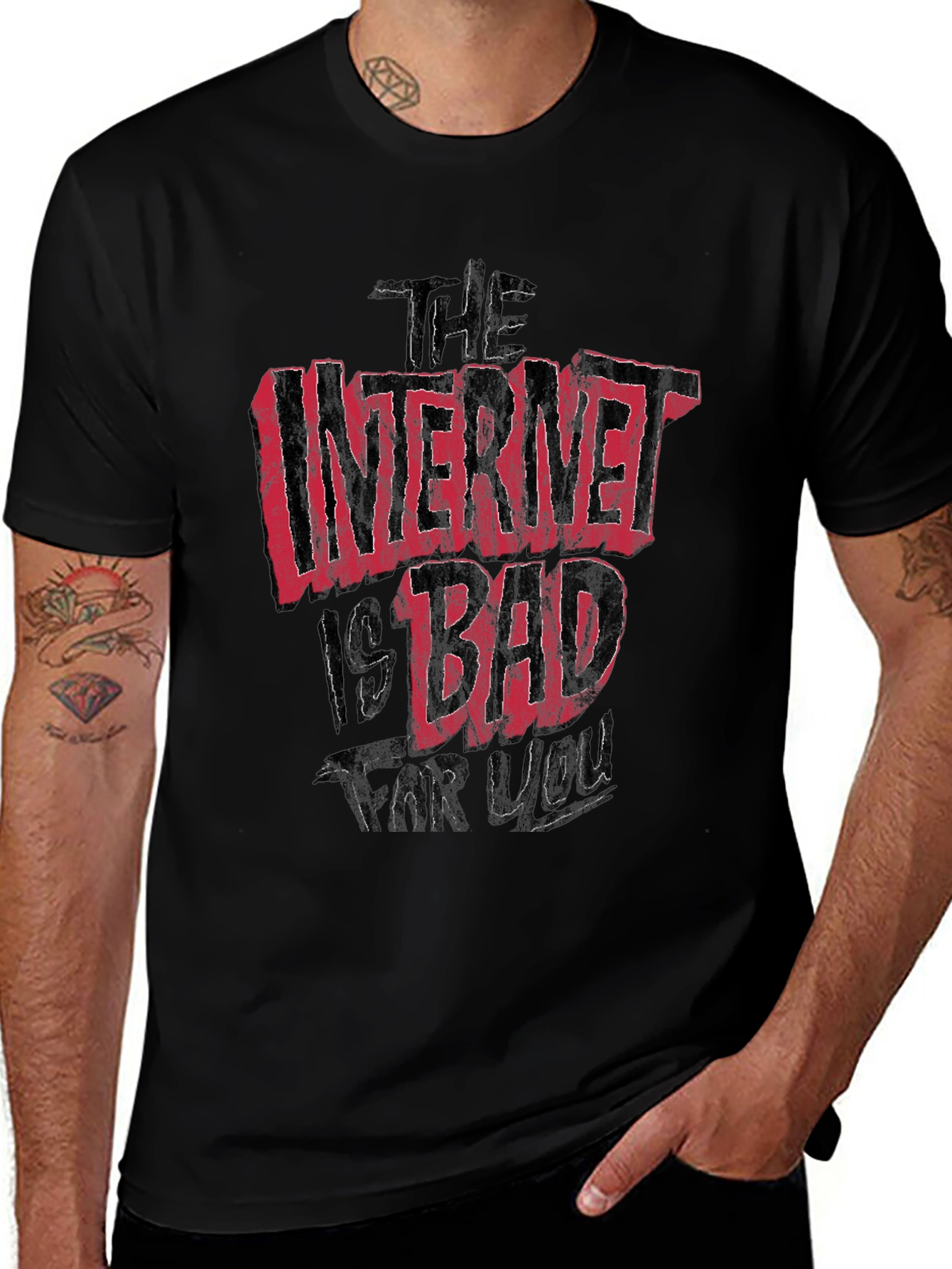 The Internet Is Bad For You Graphic T-Shirt
