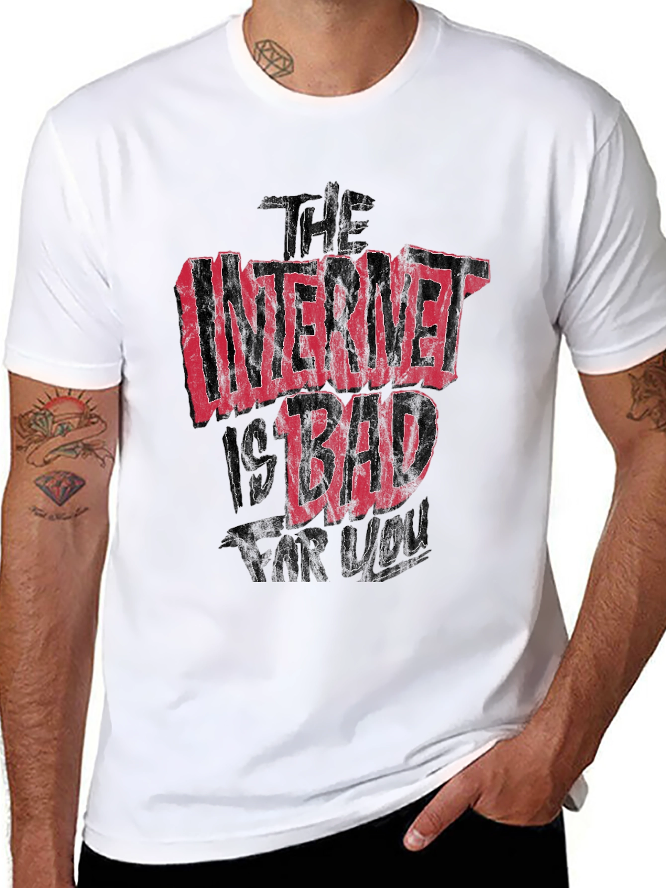 The Internet Is Bad For You Graphic T-Shirt