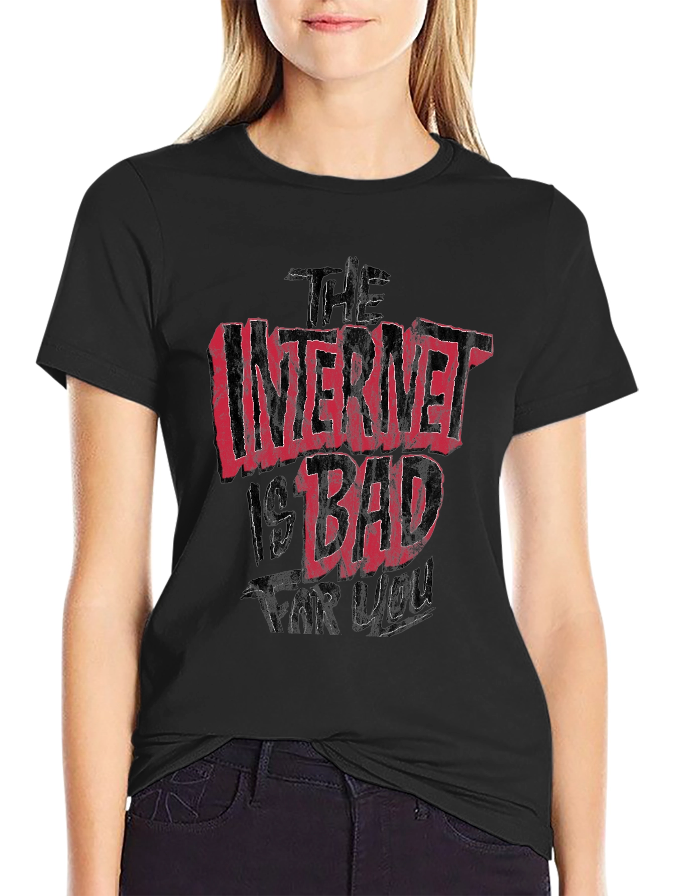 The Internet Is Bad For You Graphic T-Shirt