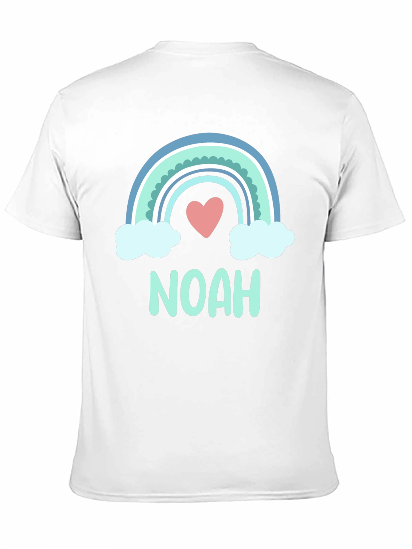 Noah Rainbow Heart Graphic T-Shirt