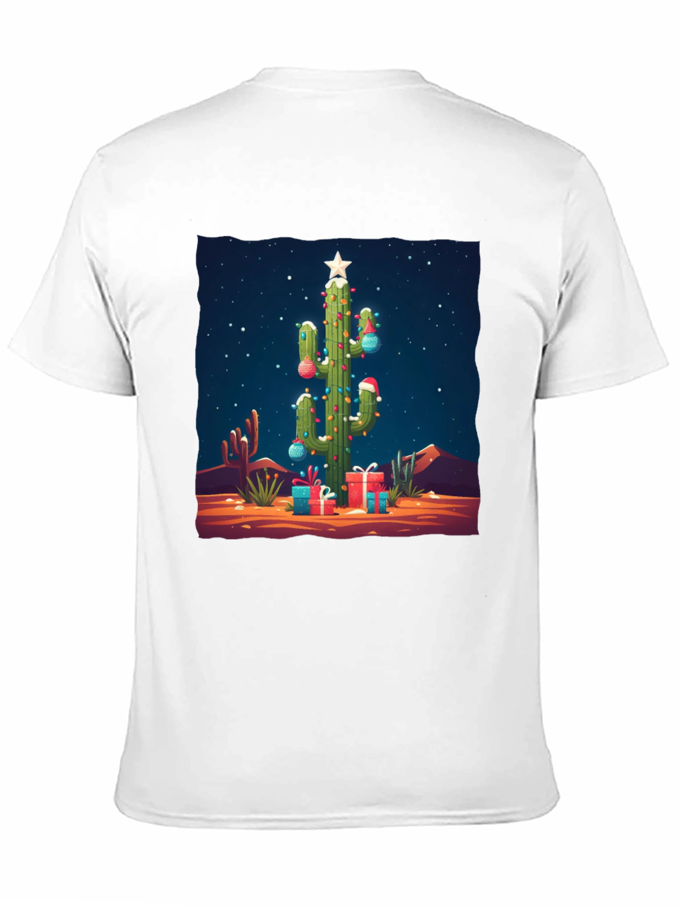 Festive Cactus Christmas T-Shirt