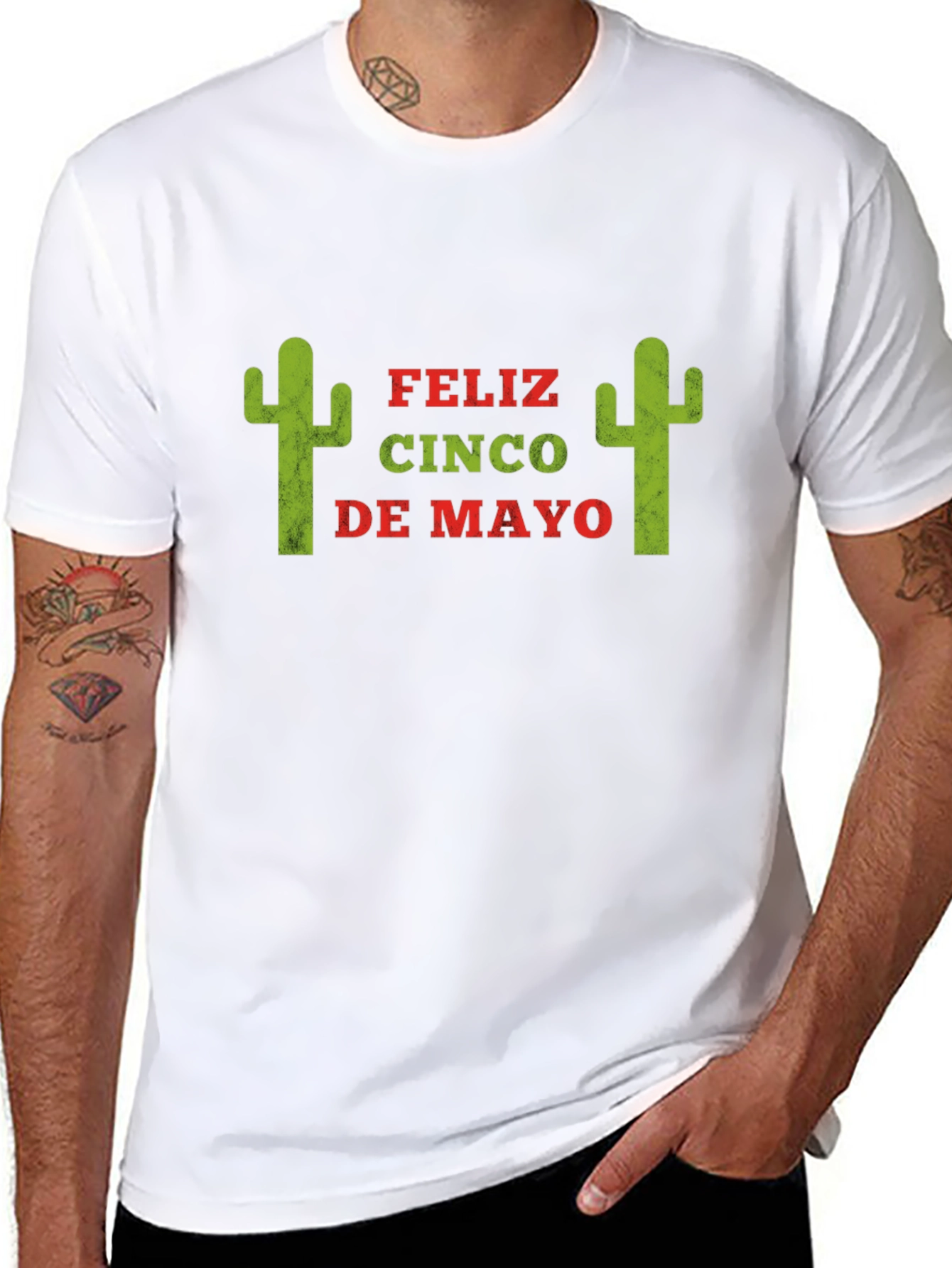 Feliz Cinco De Mayo Graphic Tee - Black