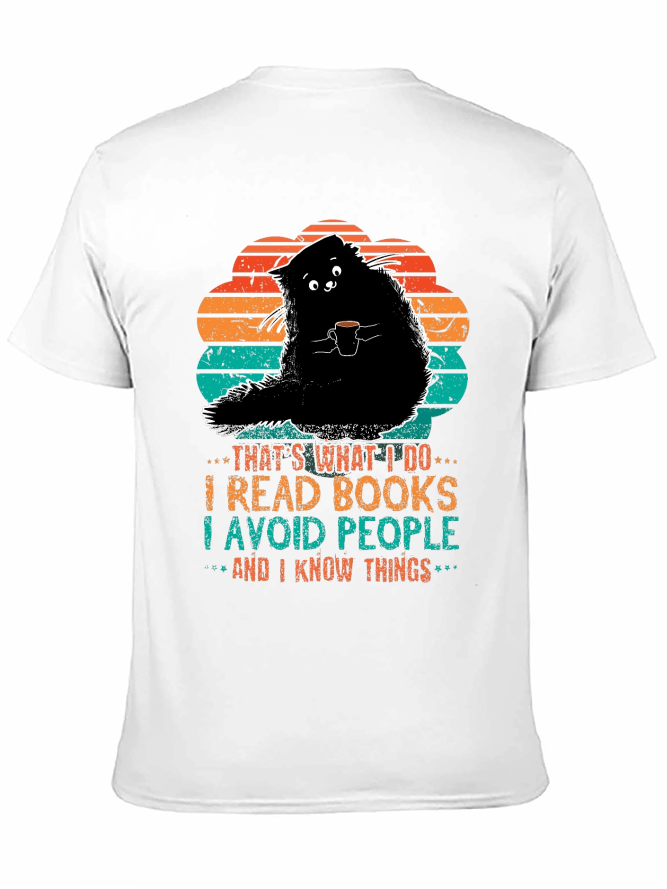 Cat Lover T-Shirt: I Read Books & Know Things