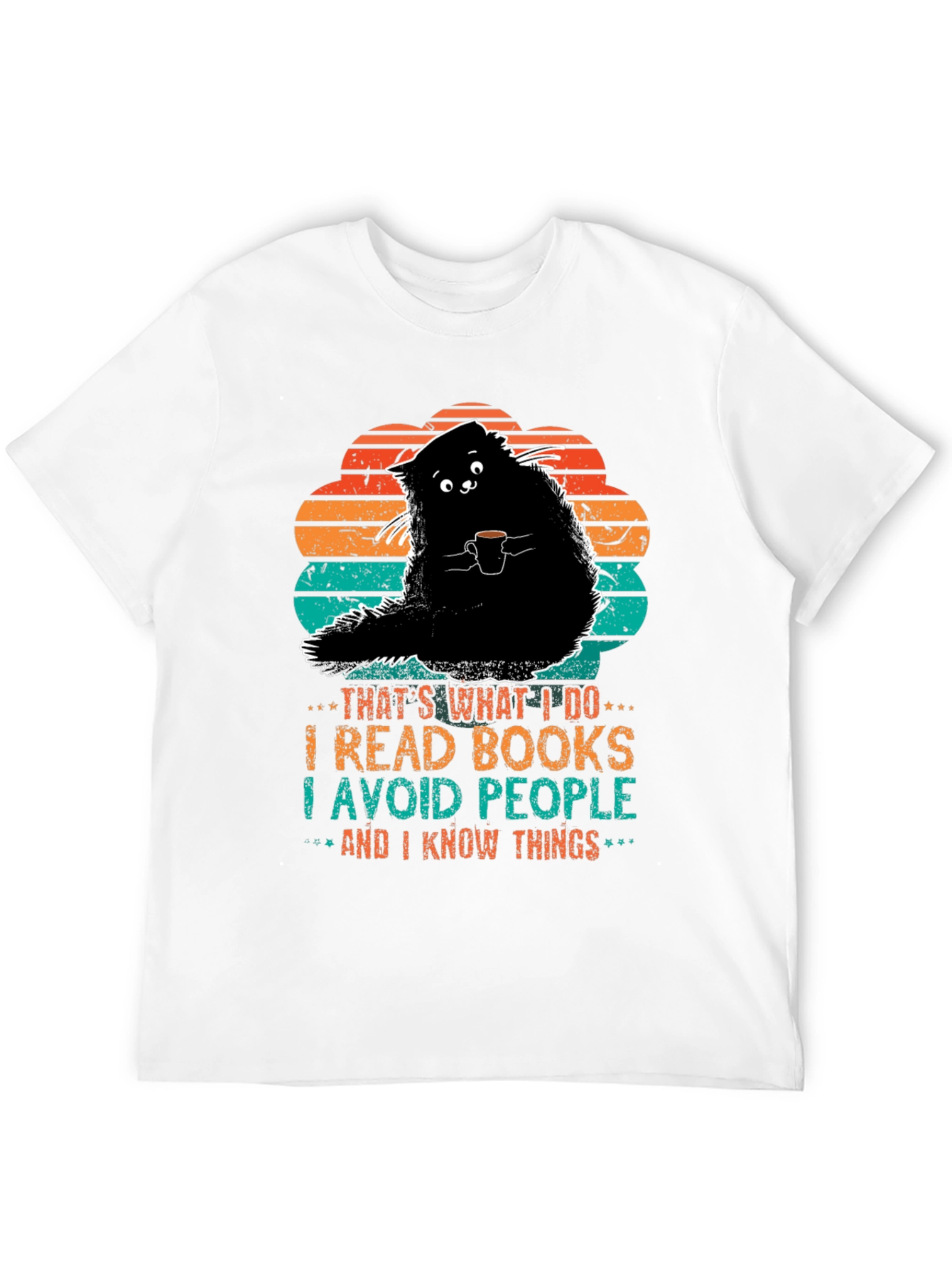 Cat Lover T-Shirt: I Read Books & Know Things