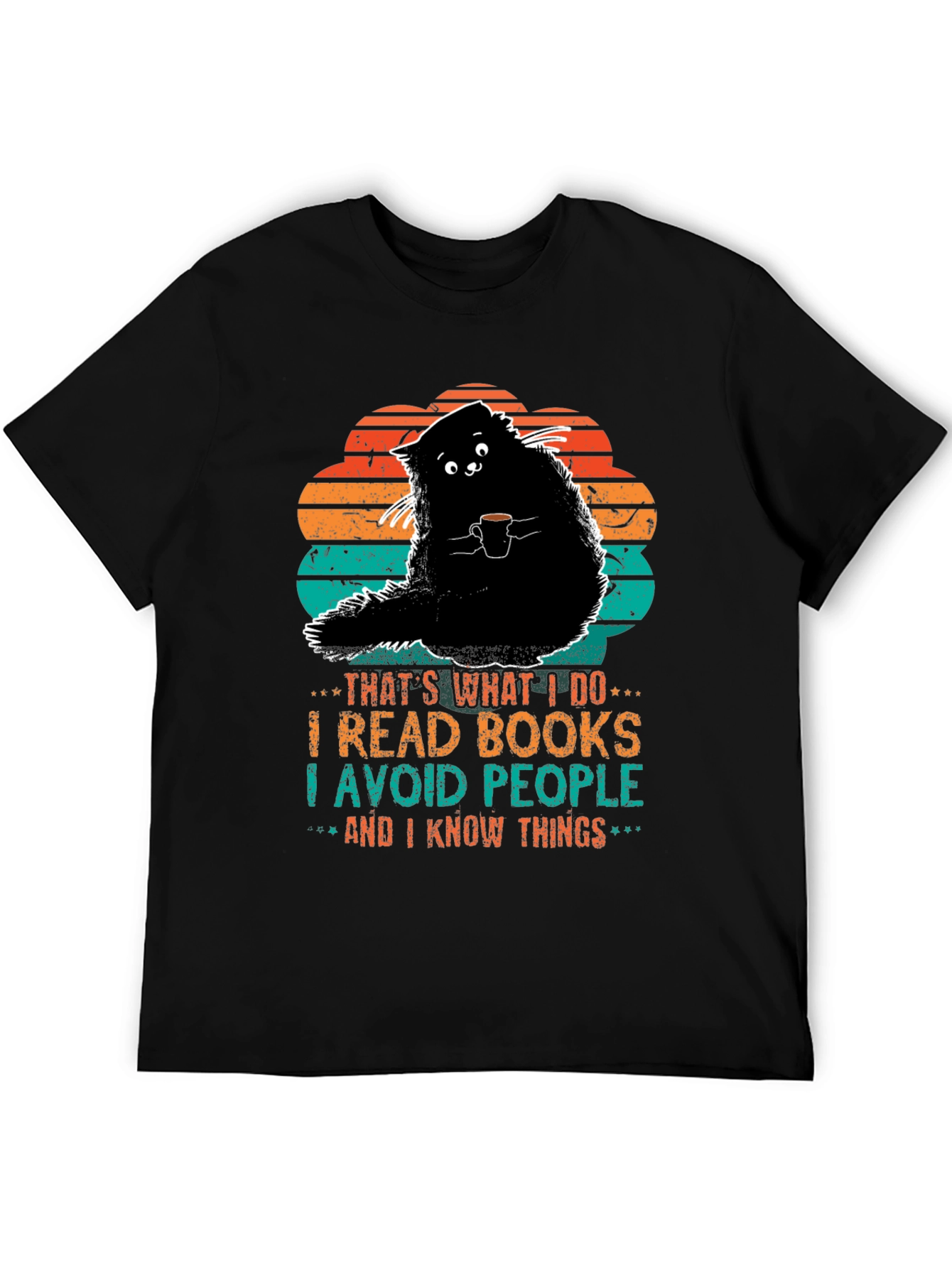 Cat Lover T-Shirt: I Read Books & Know Things