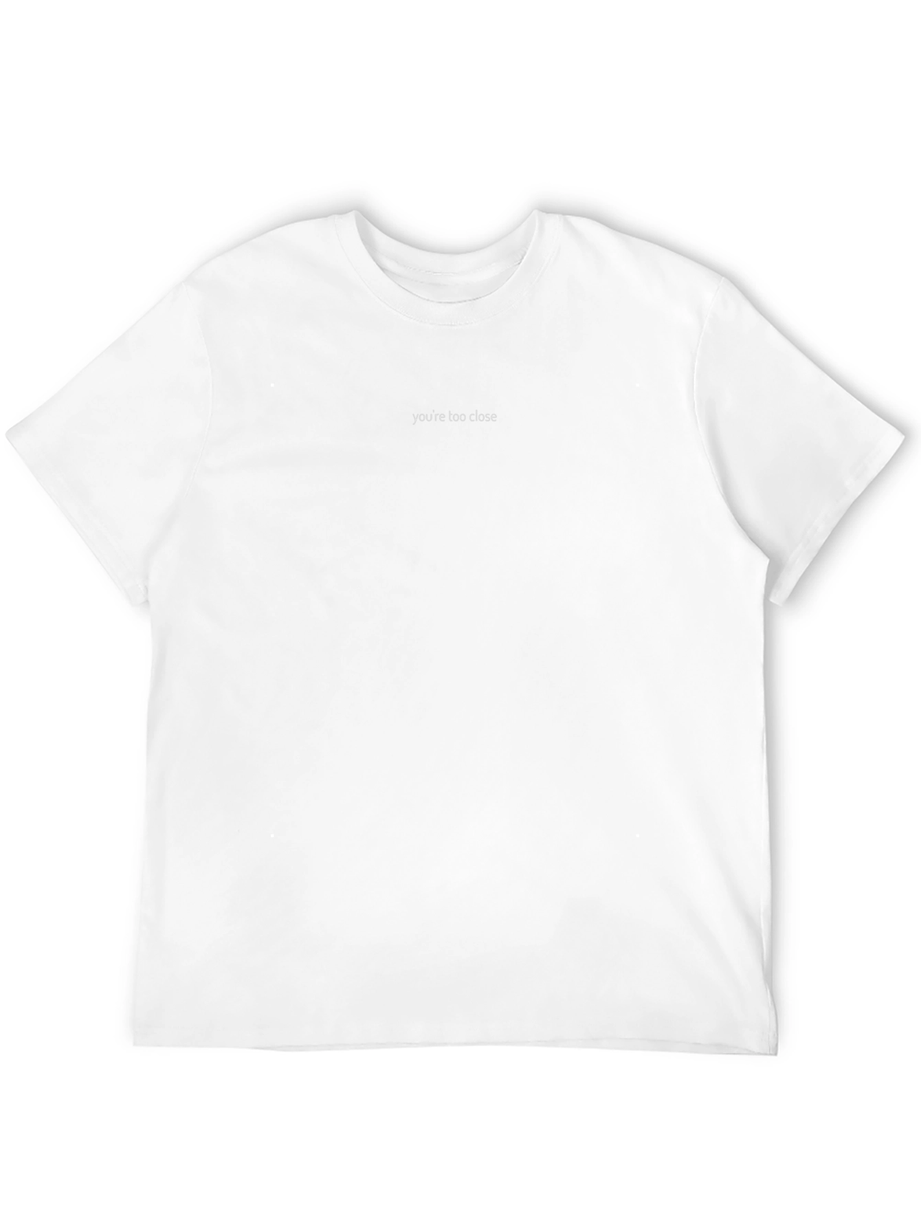 Minimalist Youre Too Close Black Tee