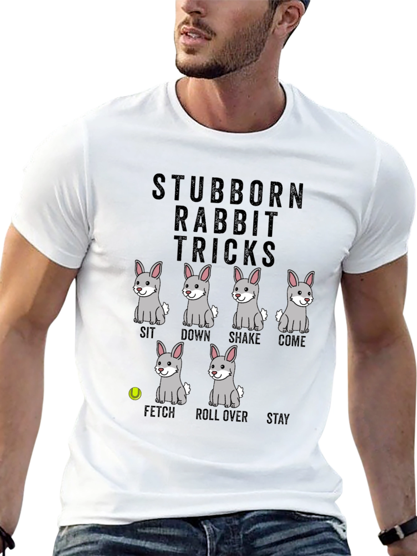 Stubborn Rabbit Tricks Graphic Tee