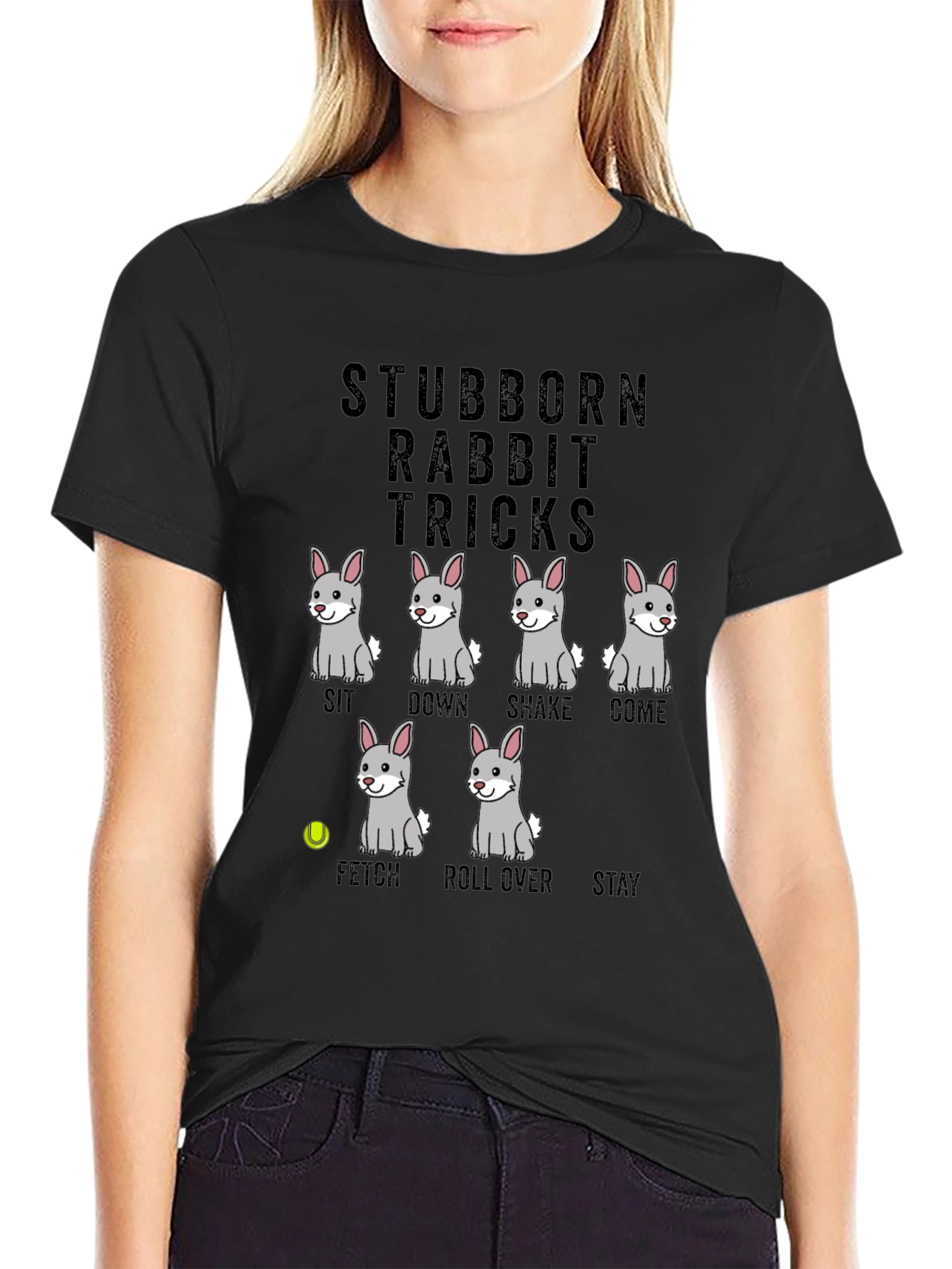 Stubborn Rabbit Tricks Graphic Tee