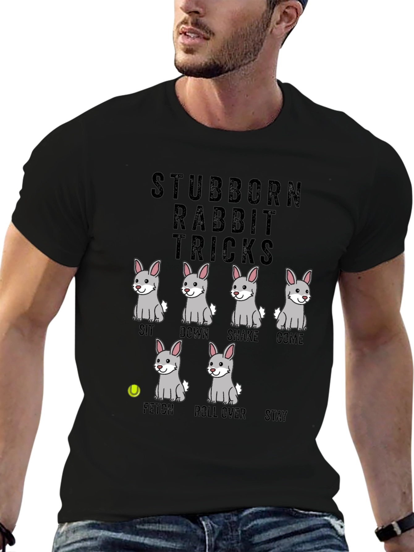 Stubborn Rabbit Tricks Graphic Tee