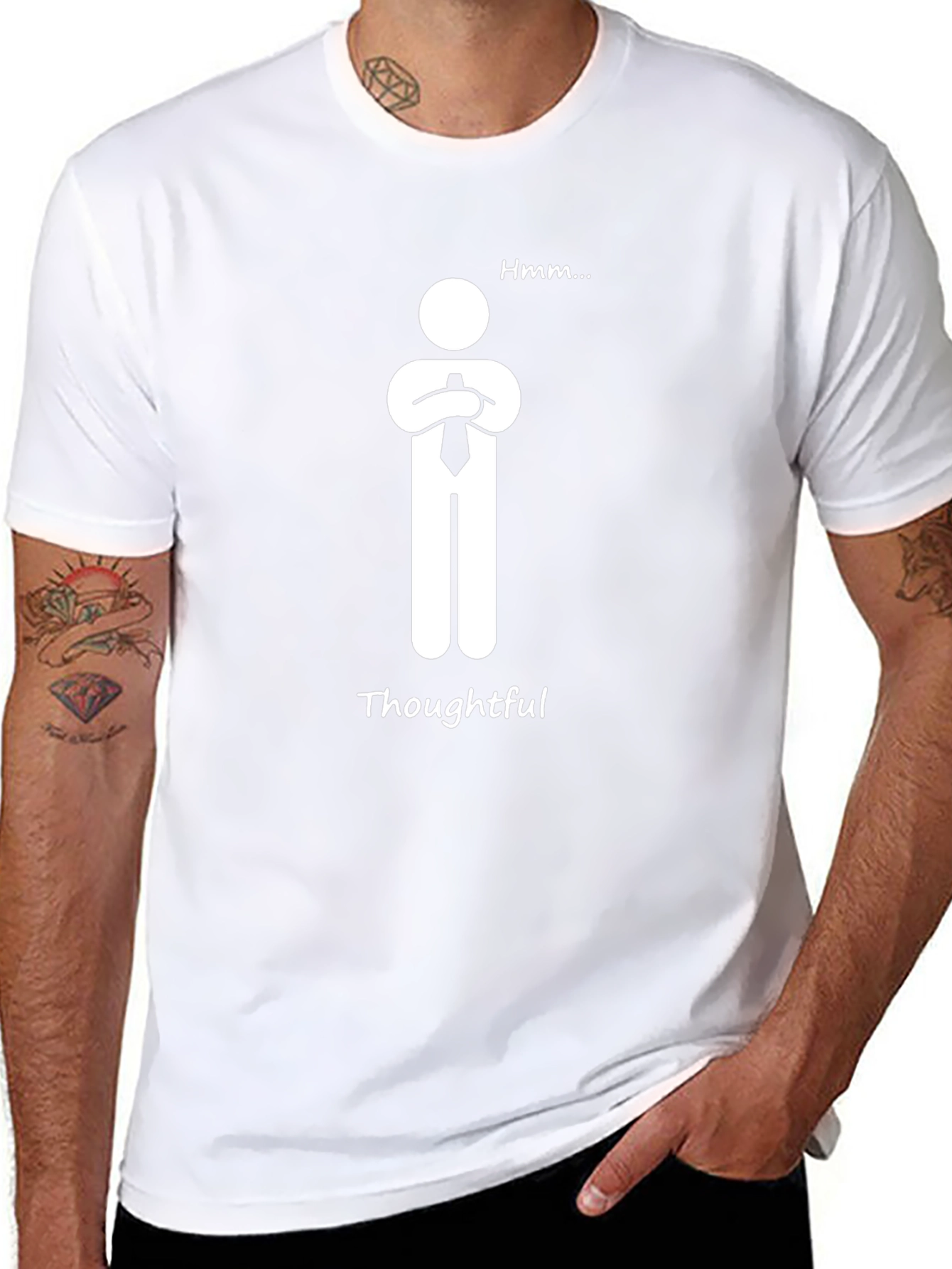Thoughtful Man Graphic T-Shirt