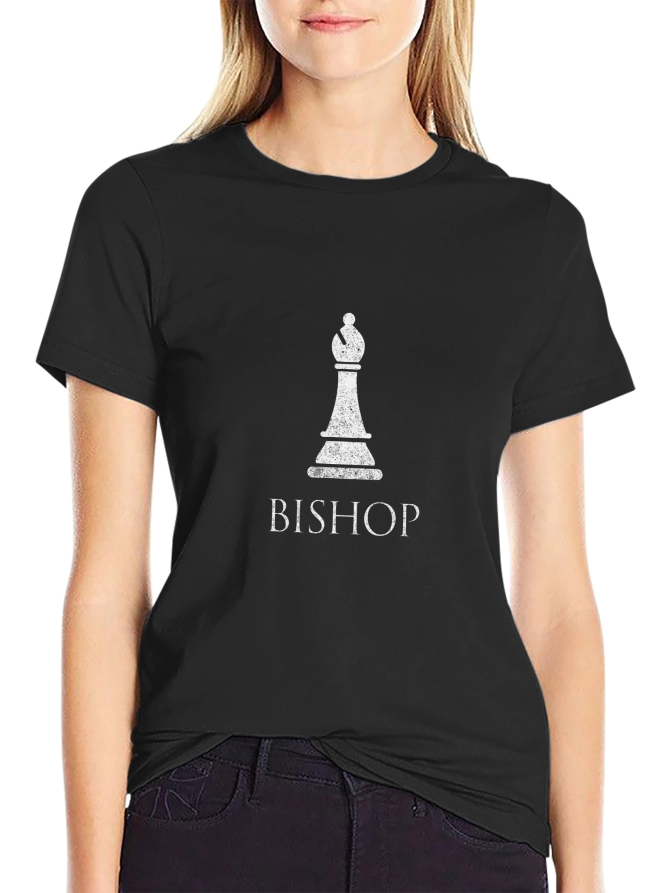 Chess Bishop Graphic T-Shirt - Strategy Tee