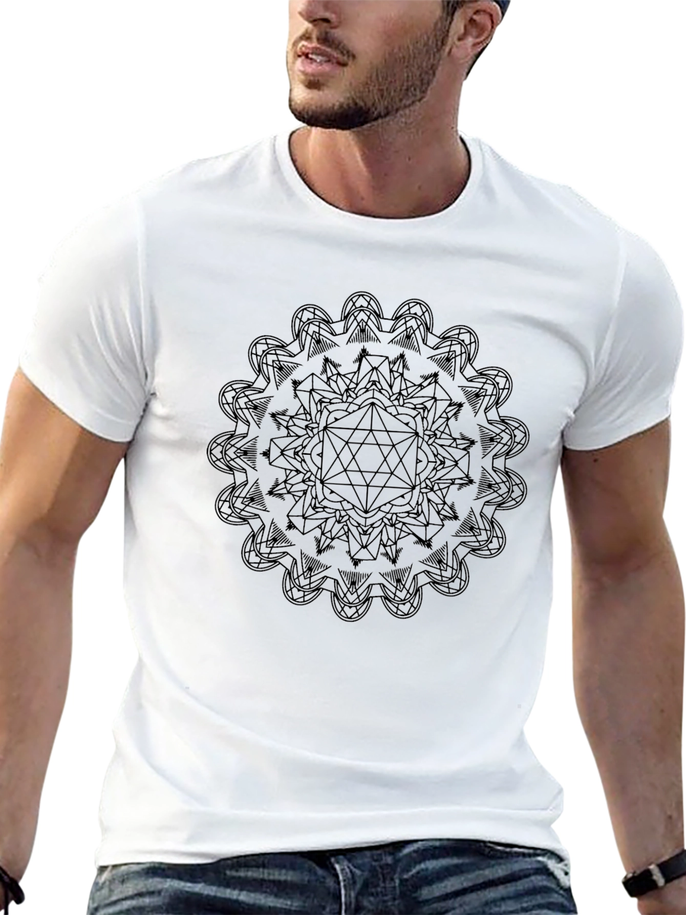 Geometric Mandala T-Shirt - Stylish & Comfortable