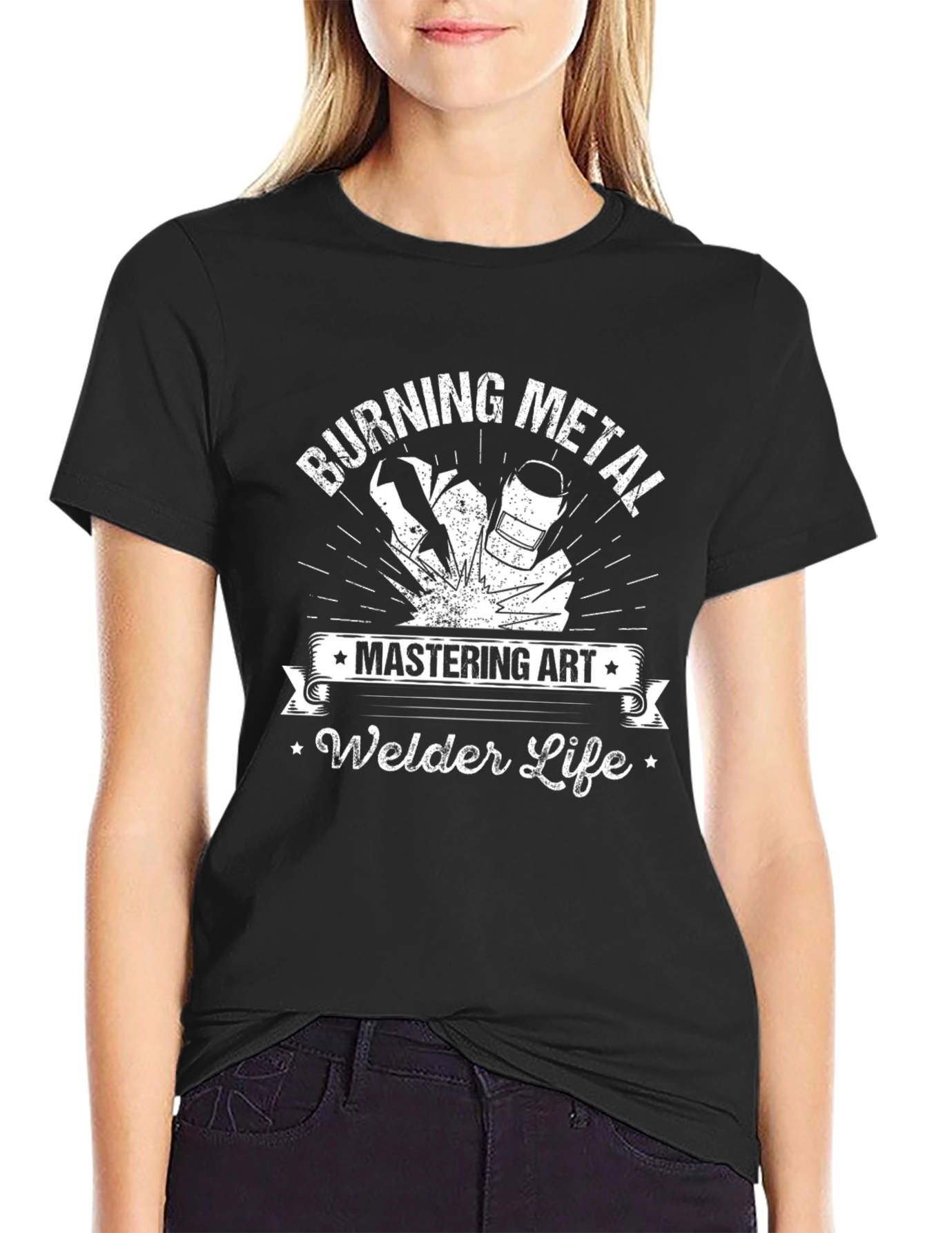 Burning Metal Welder Life T-Shirt