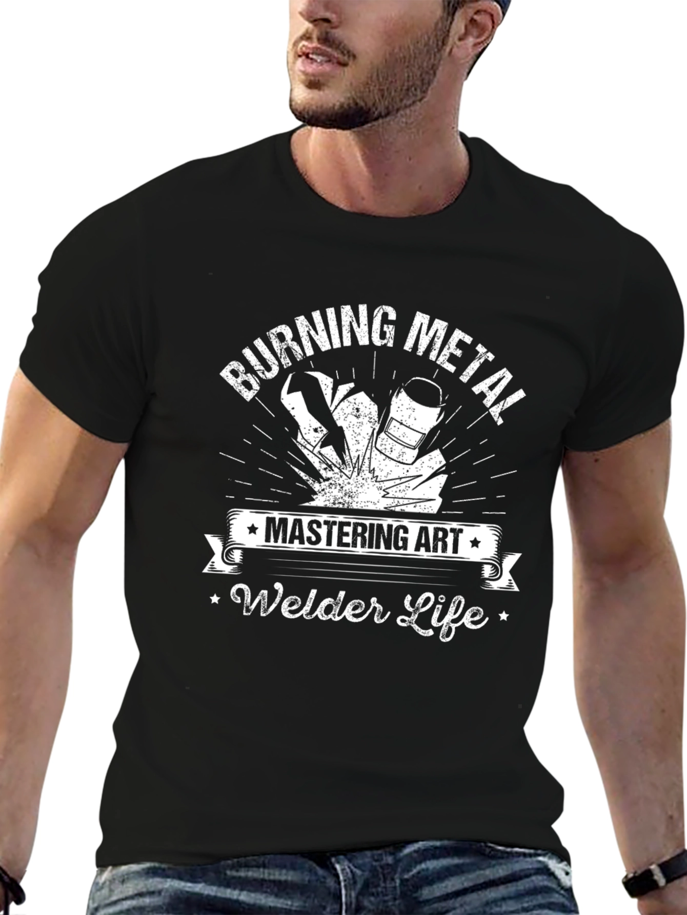 Burning Metal Welder Life T-Shirt