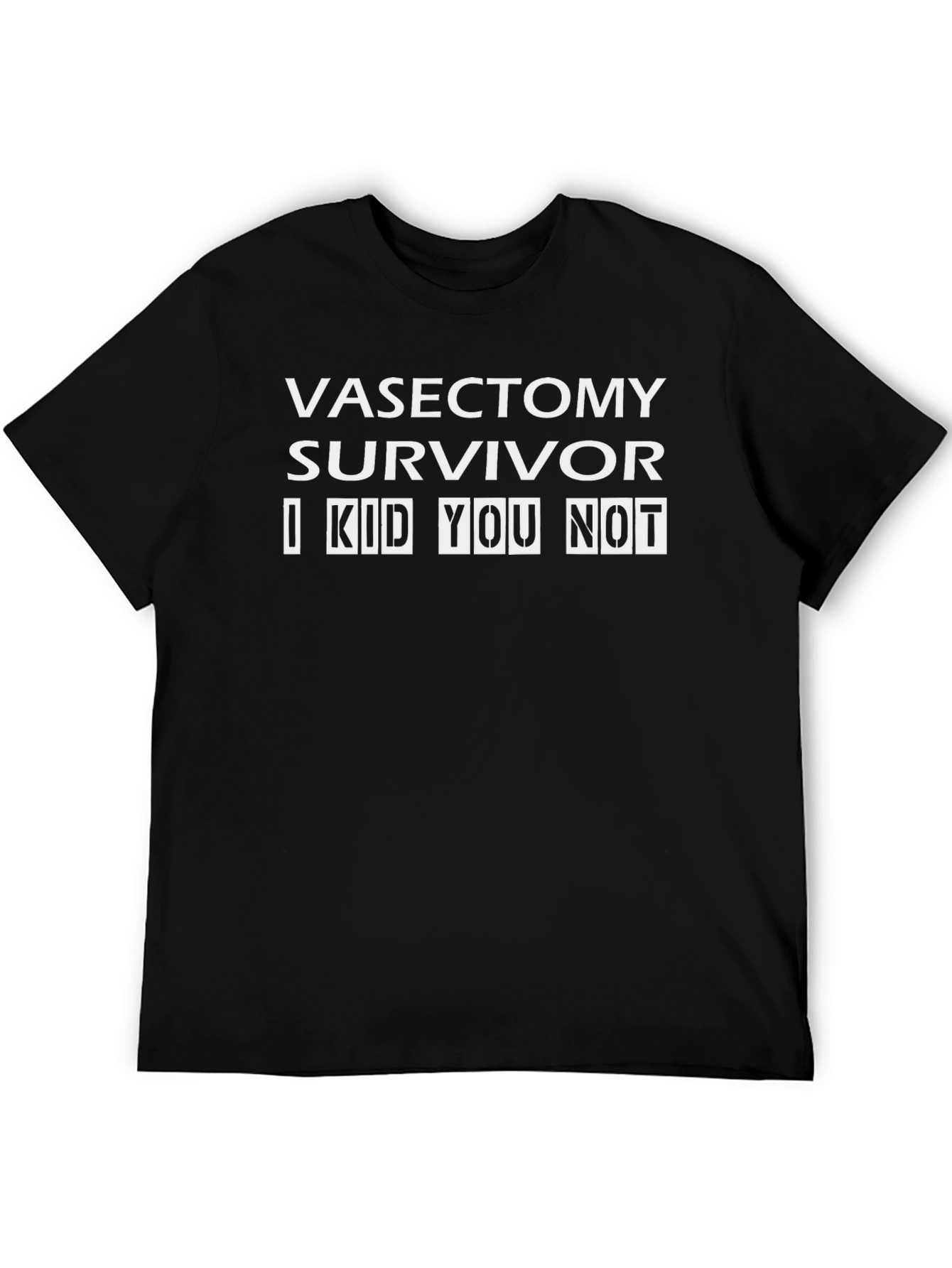 Vasectomy Survivor Funny Graphic T-Shirt