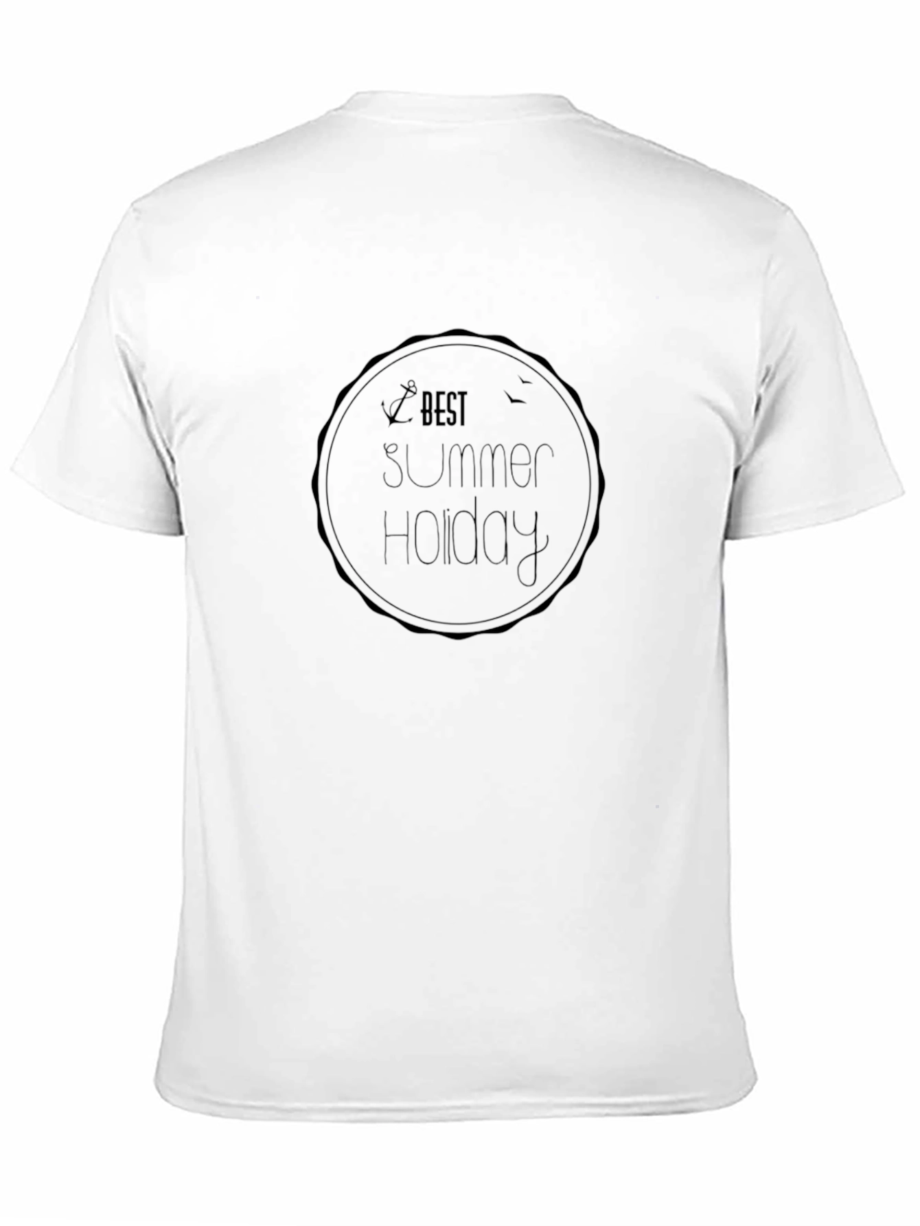 Best Summer Holiday Black Graphic T-Shirt