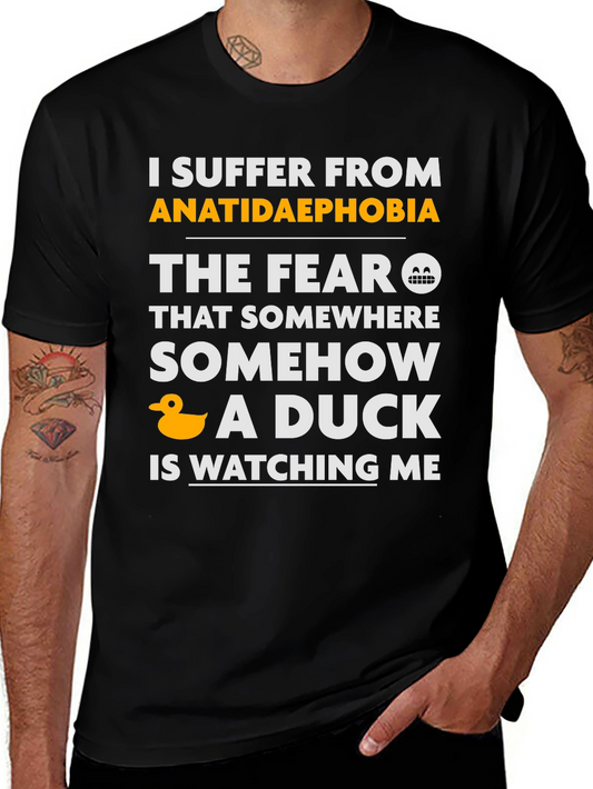 Anatidaephobia T-Shirt - Fear of Ducks Funny Tee