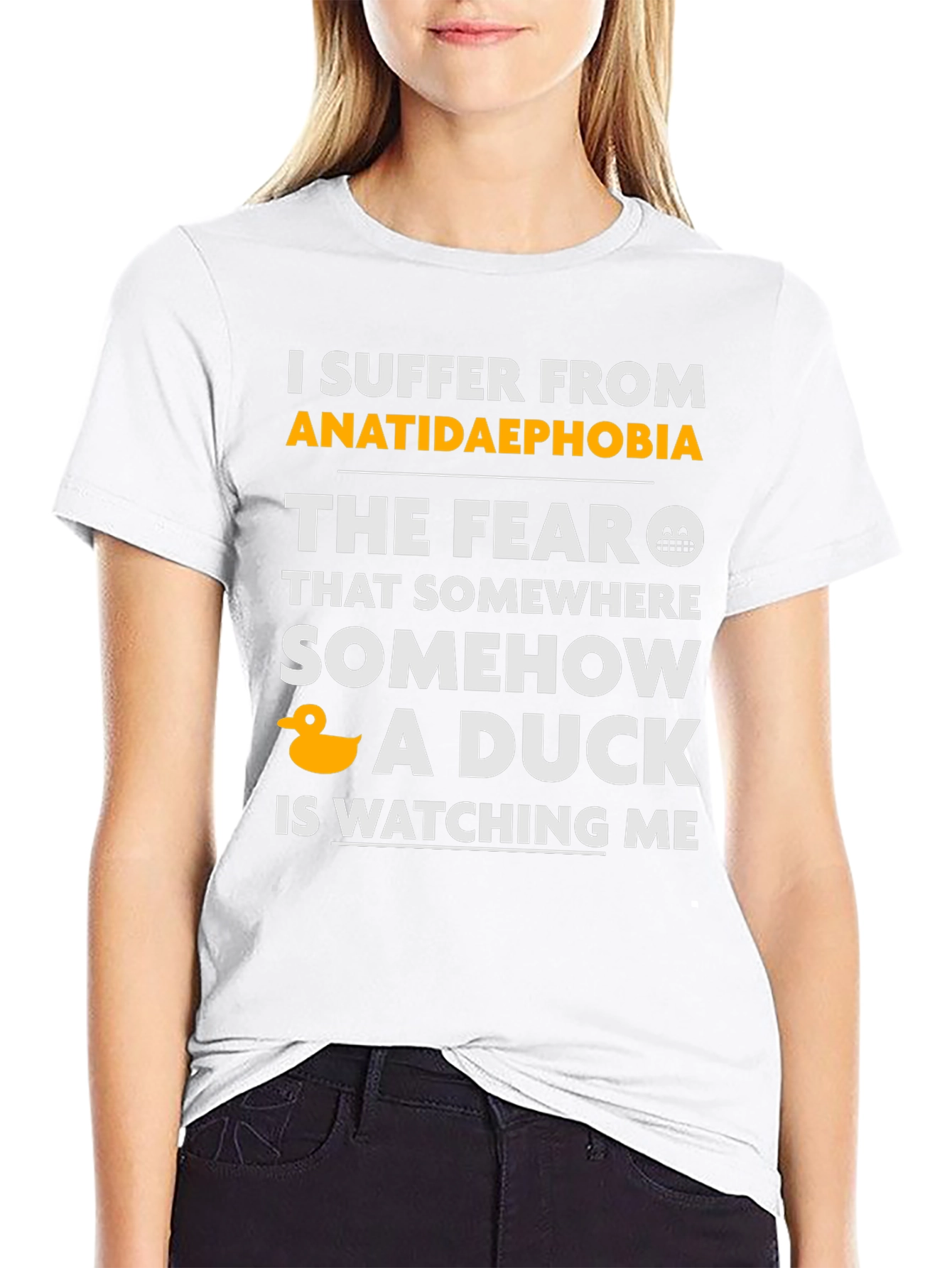 Anatidaephobia T-Shirt - Fear of Ducks Funny Tee