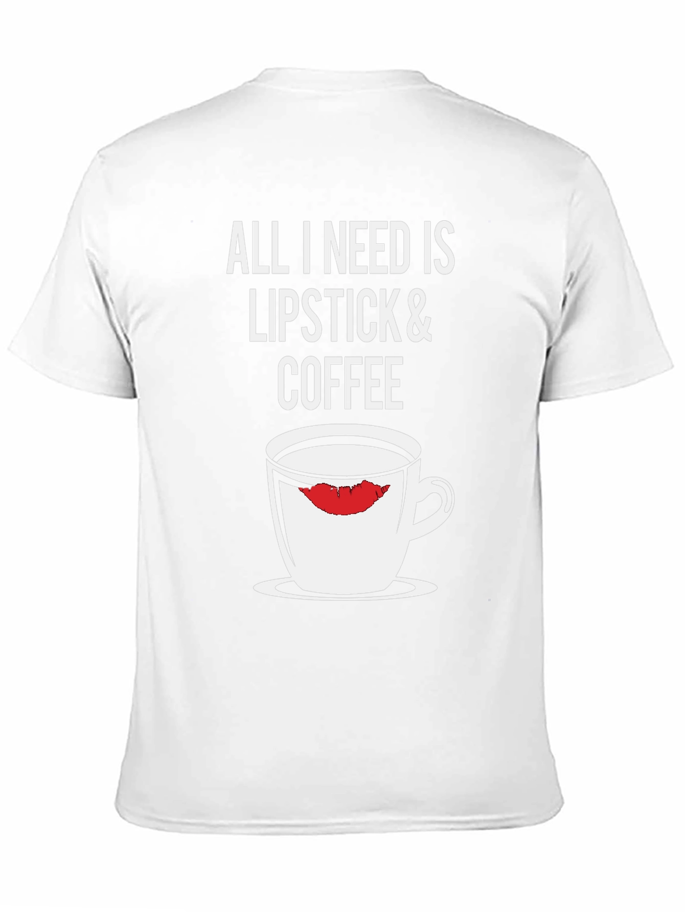 Lipstick & Coffee Graphic T-Shirt