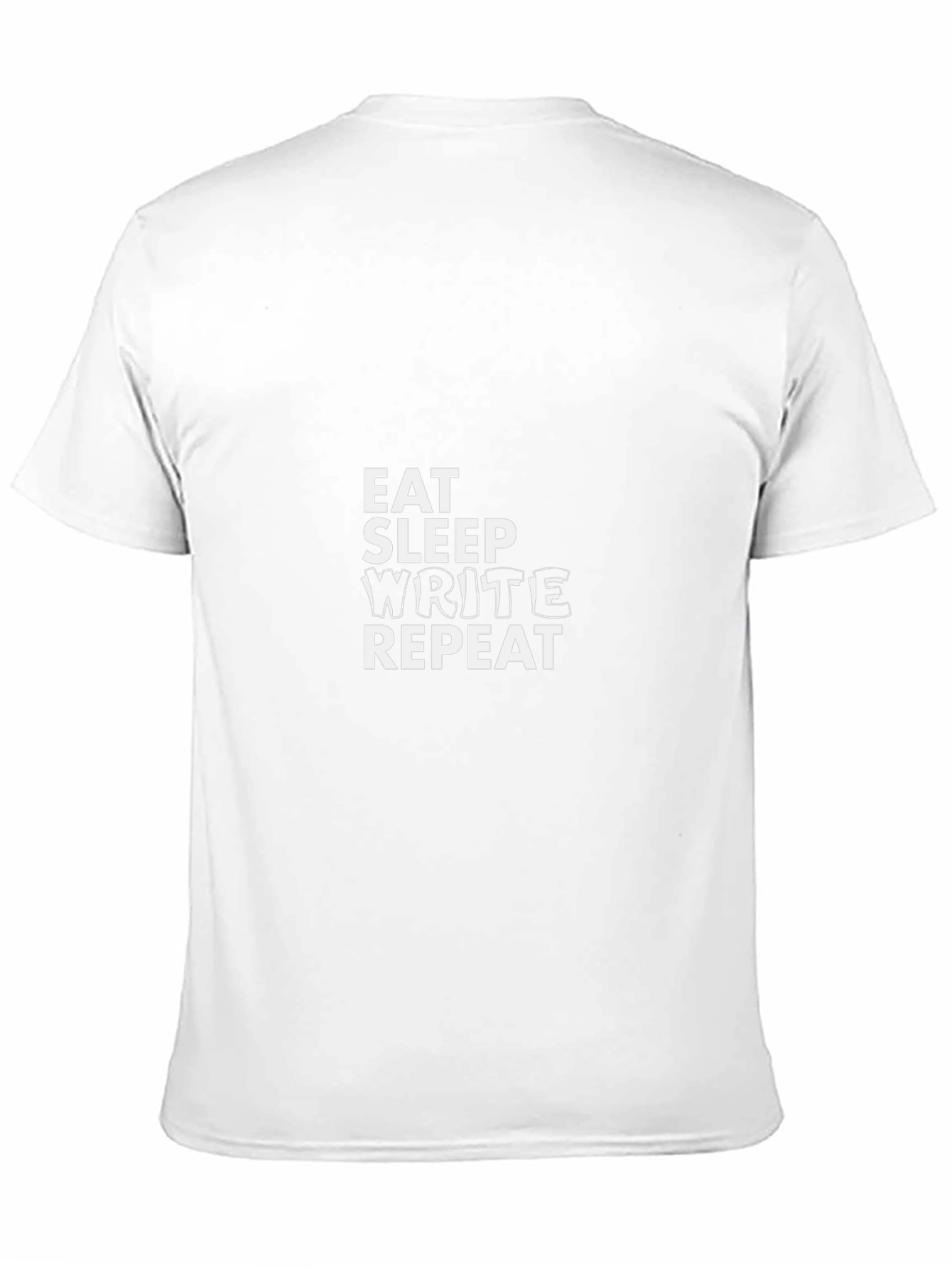 Eat Sleep Write Repeat Graphic Tee - Black T-Shirt