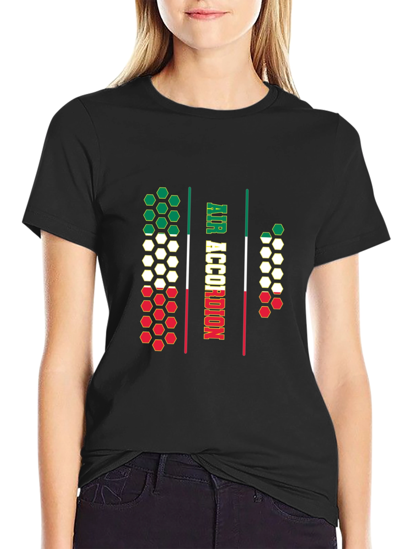Air Accordion Italian Flag T-Shirt
