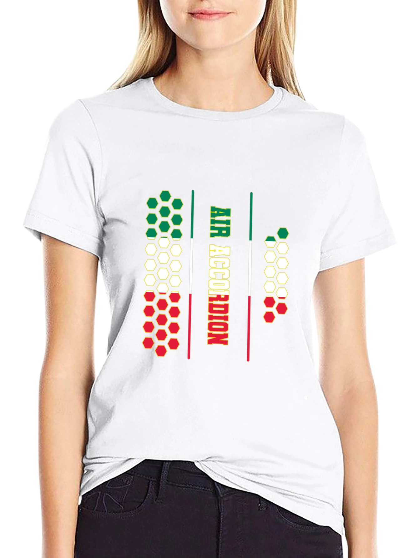 Air Accordion Italian Flag T-Shirt