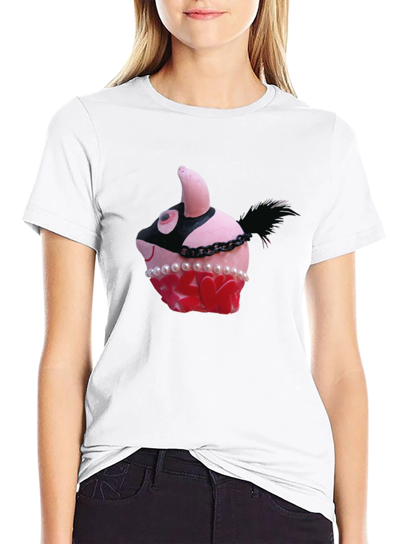 Cupcake Burlesque T-Shirt - Novelty Graphic Tee