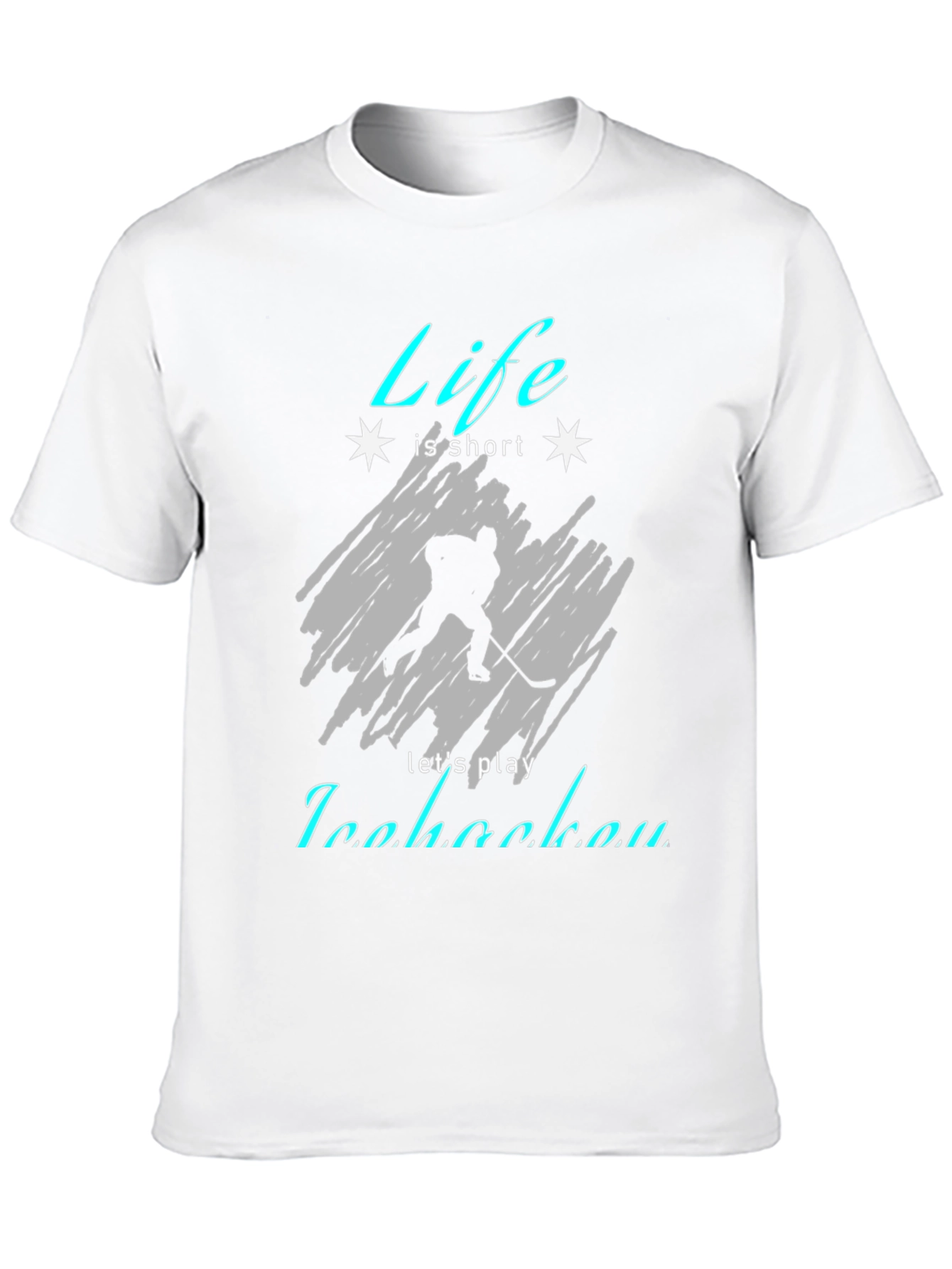 Life is Short Play Ice Hockey T-Shirt