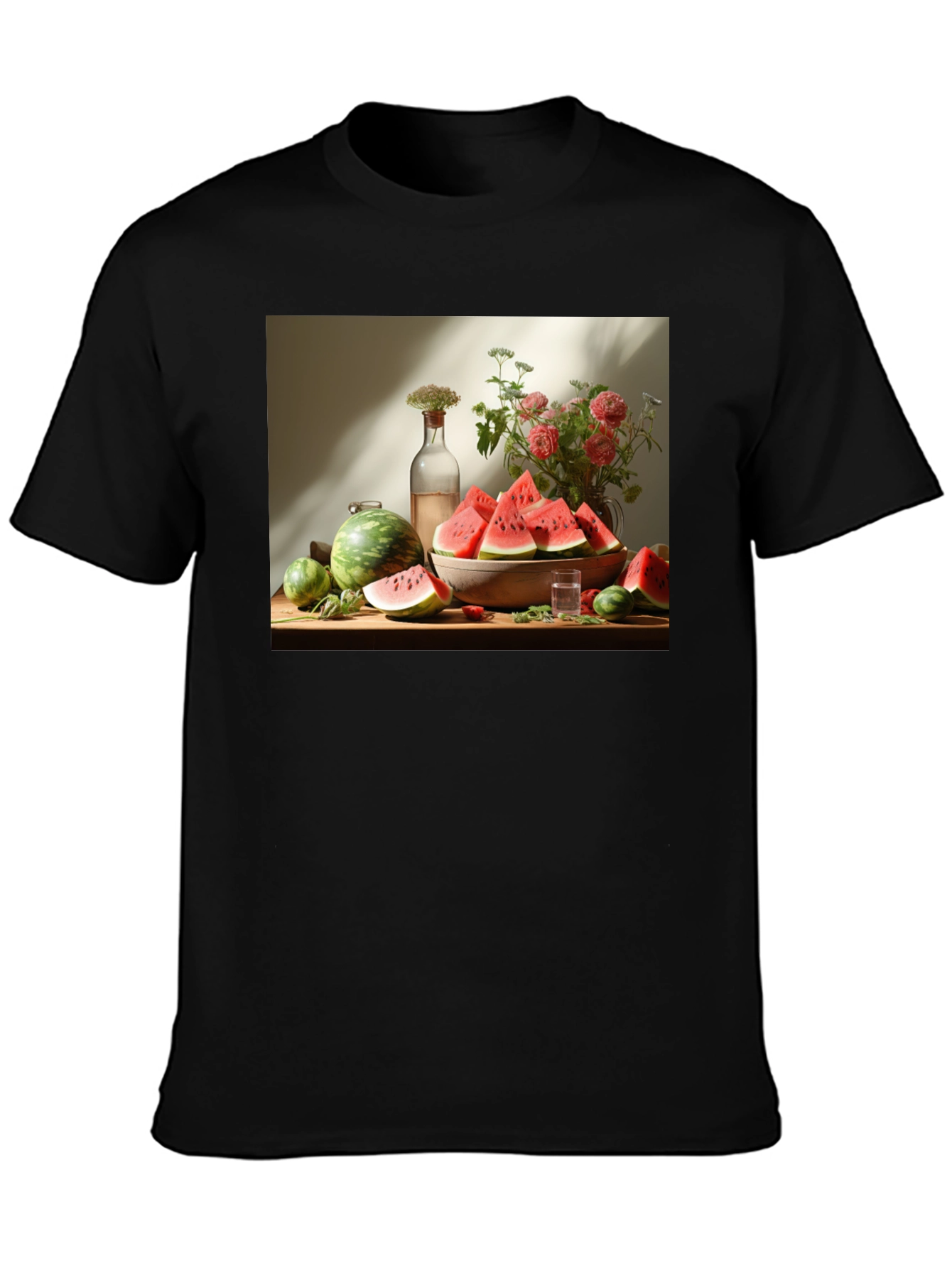 Artistic Watermelon Still Life Graphic Tee