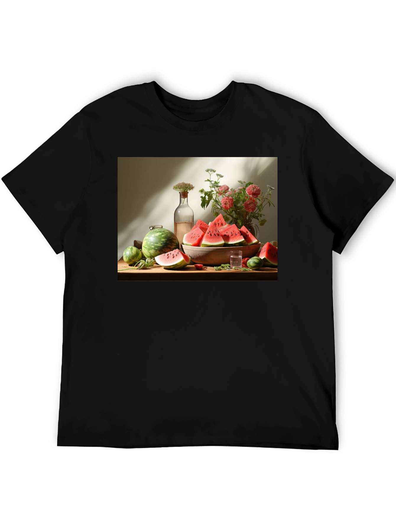 Artistic Watermelon Still Life Graphic Tee
