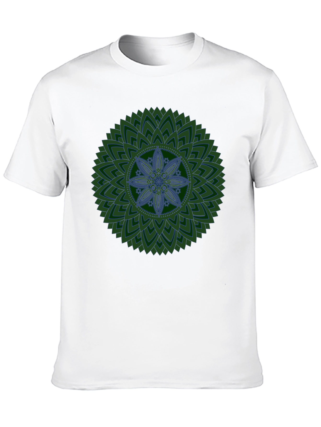 Mandala Print Black T-Shirt - Unique Design
