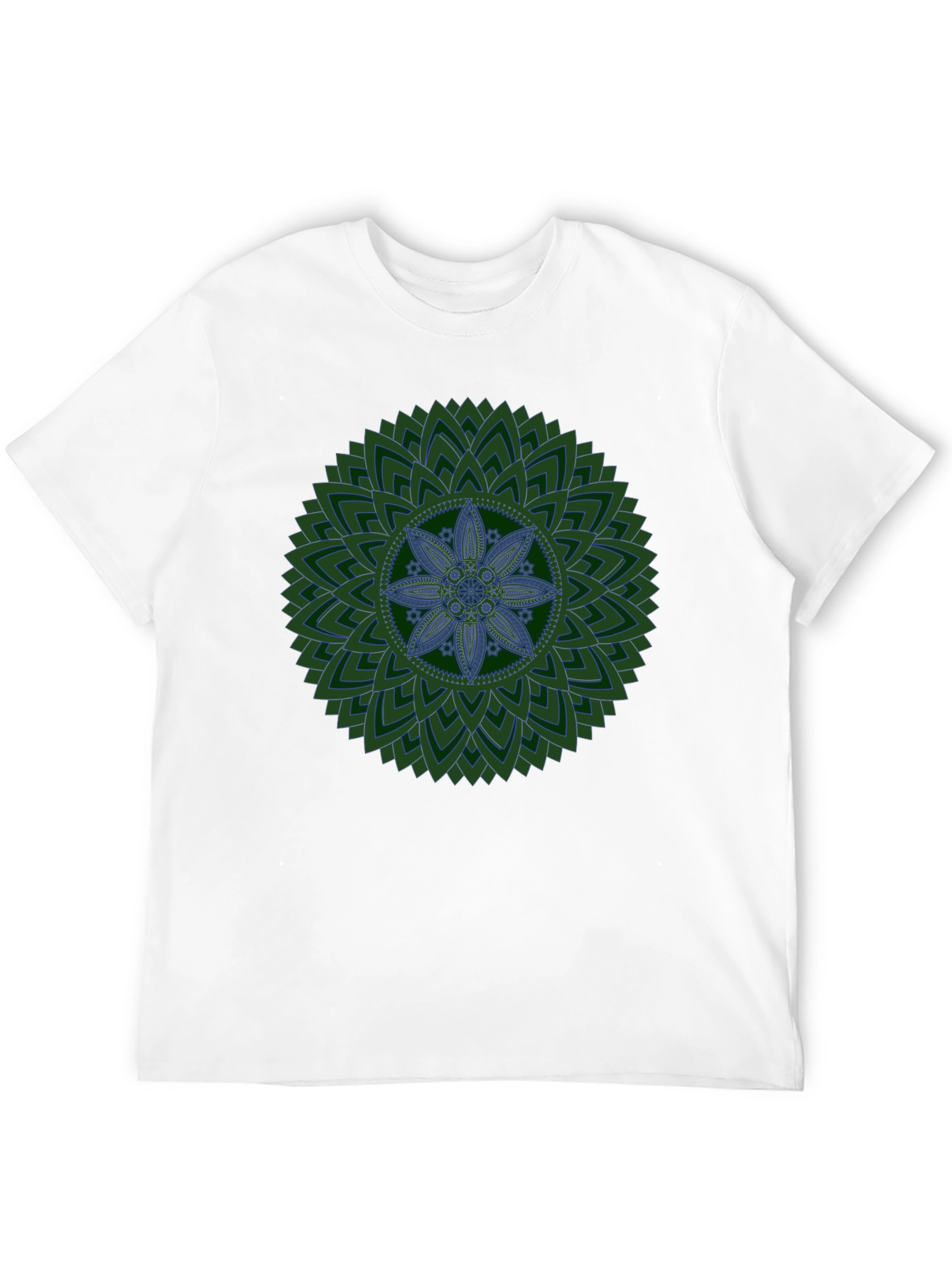 Mandala Print Black T-Shirt - Unique Design