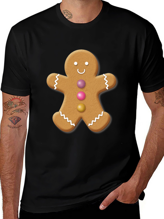 Gingerbread Man Graphic Tee - Holiday Festive