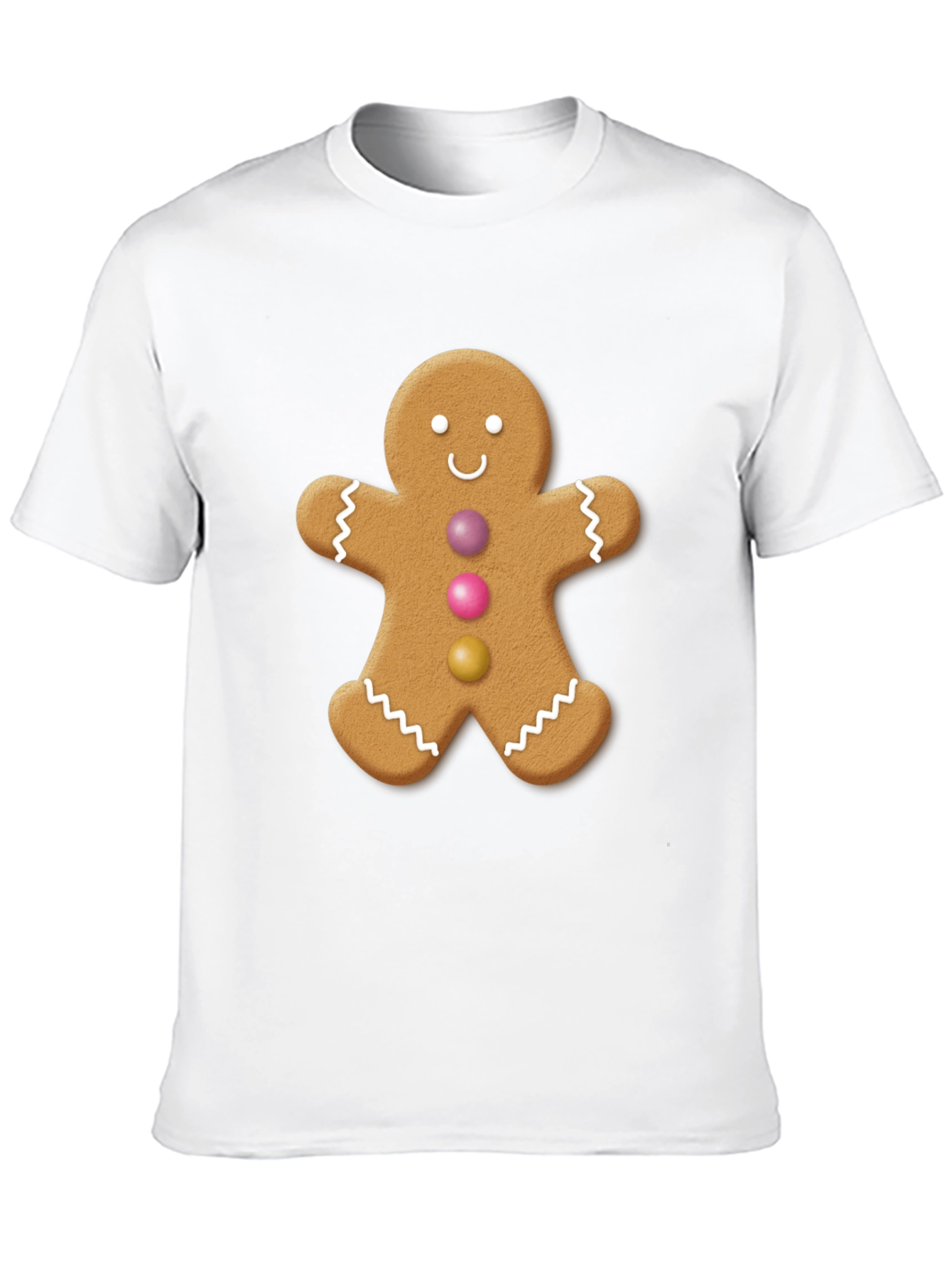 Gingerbread Man Graphic Tee - Holiday Festive