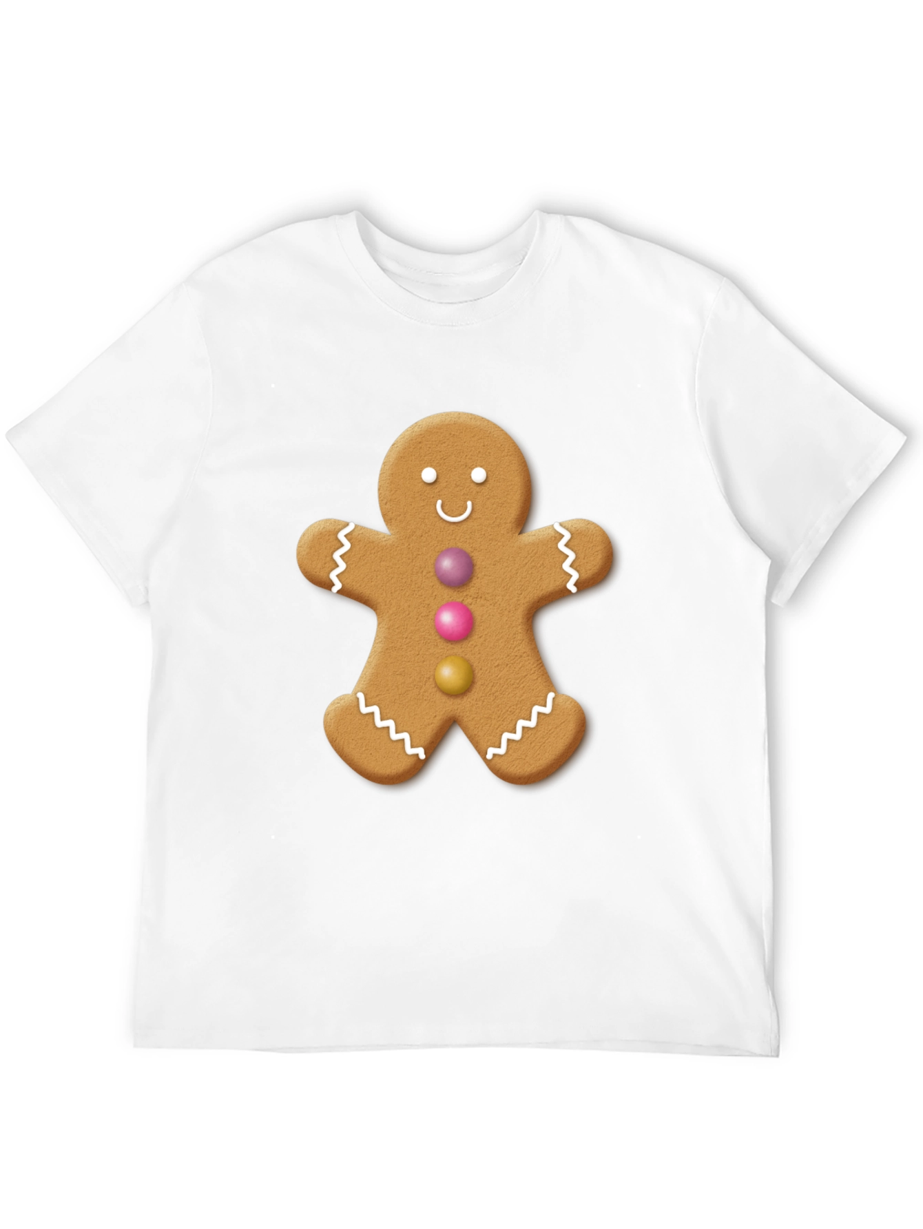 Gingerbread Man Graphic Tee - Holiday Festive