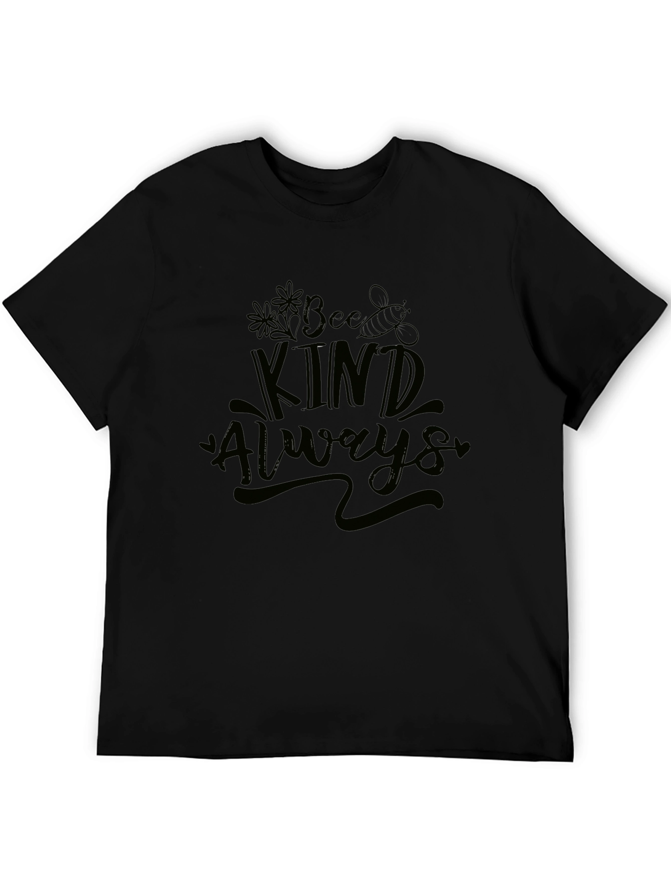 Bee Kind Always Black Graphic T-Shirt
