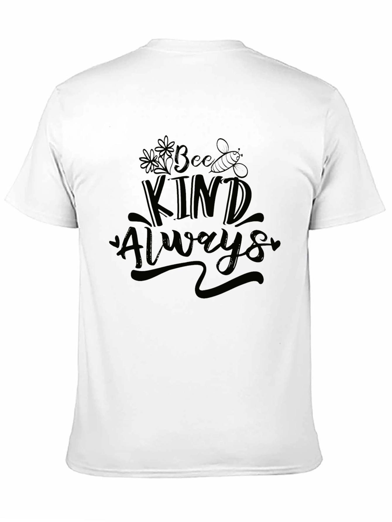 Bee Kind Always Black Graphic T-Shirt