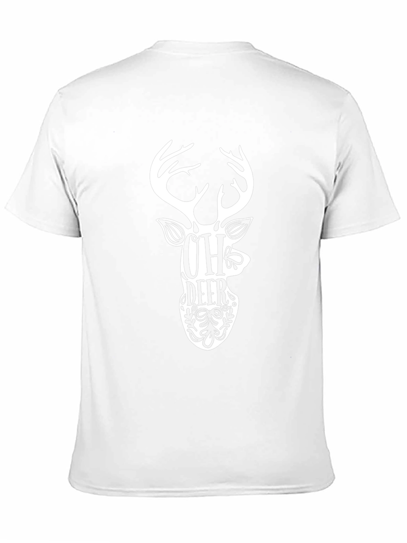 Oh Deer Graphic Tee - Black Cotton T-Shirt