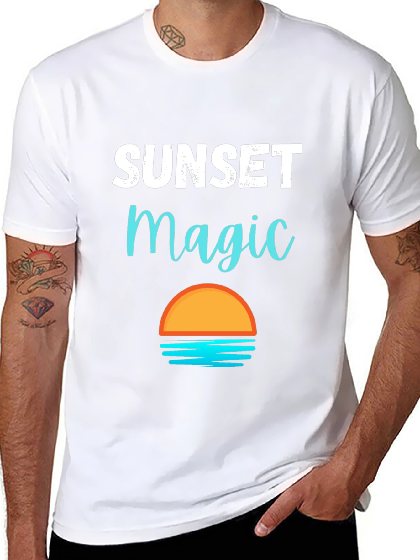 Sunset Magic Graphic Tee - Relaxed Fit