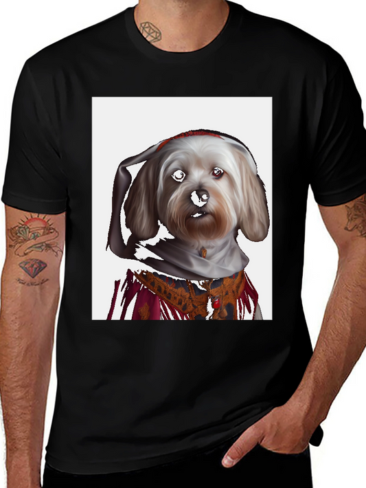 Dog Art T-Shirt - Funny Pet Portrait Tee