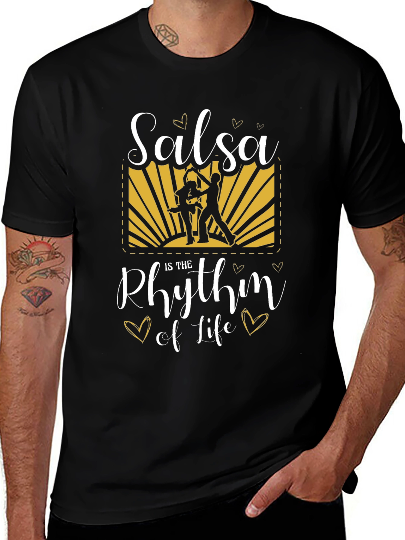 Salsa is the Rhythm of Life Graphic T-Shirt