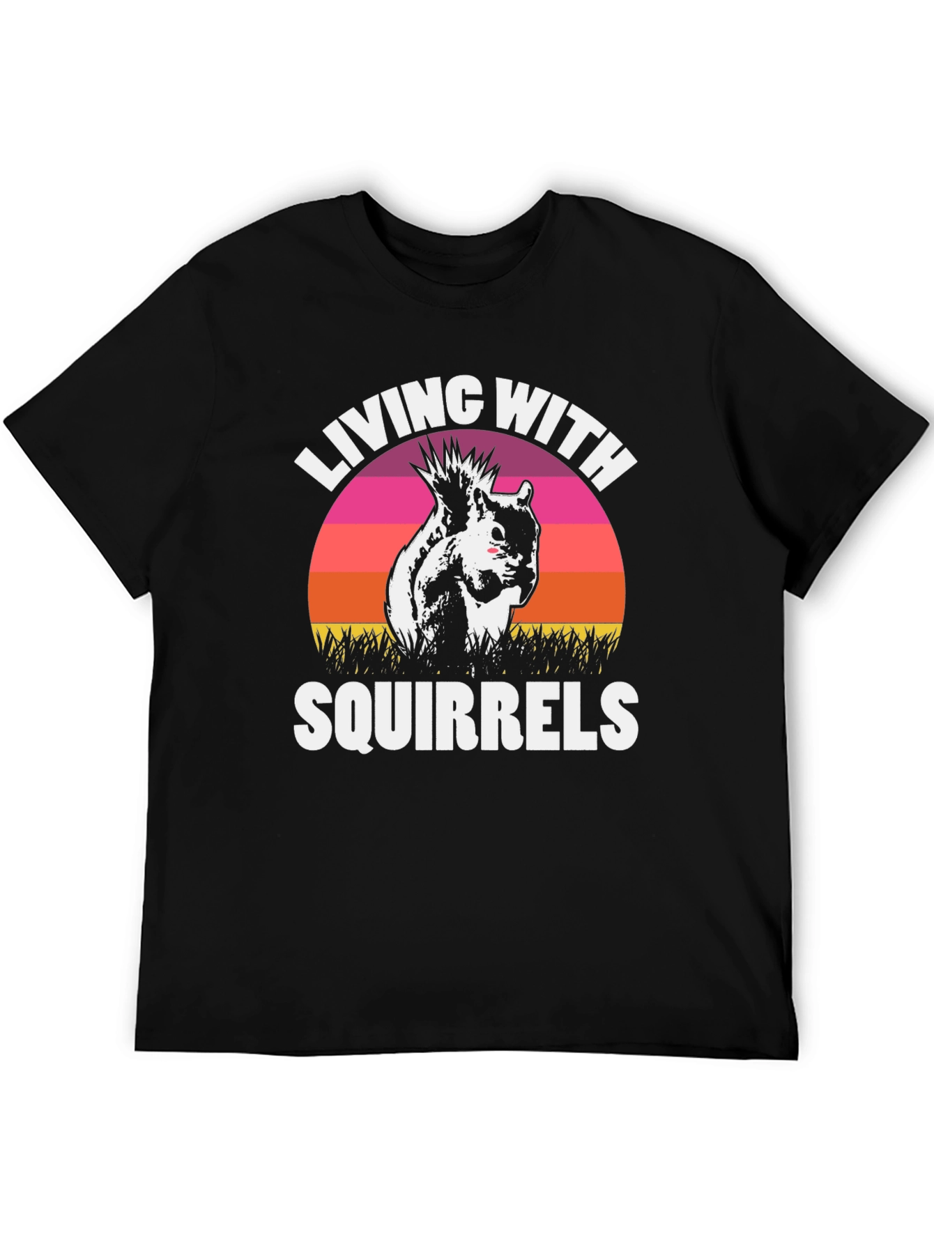 Living with Squirrels Graphic T-Shirt