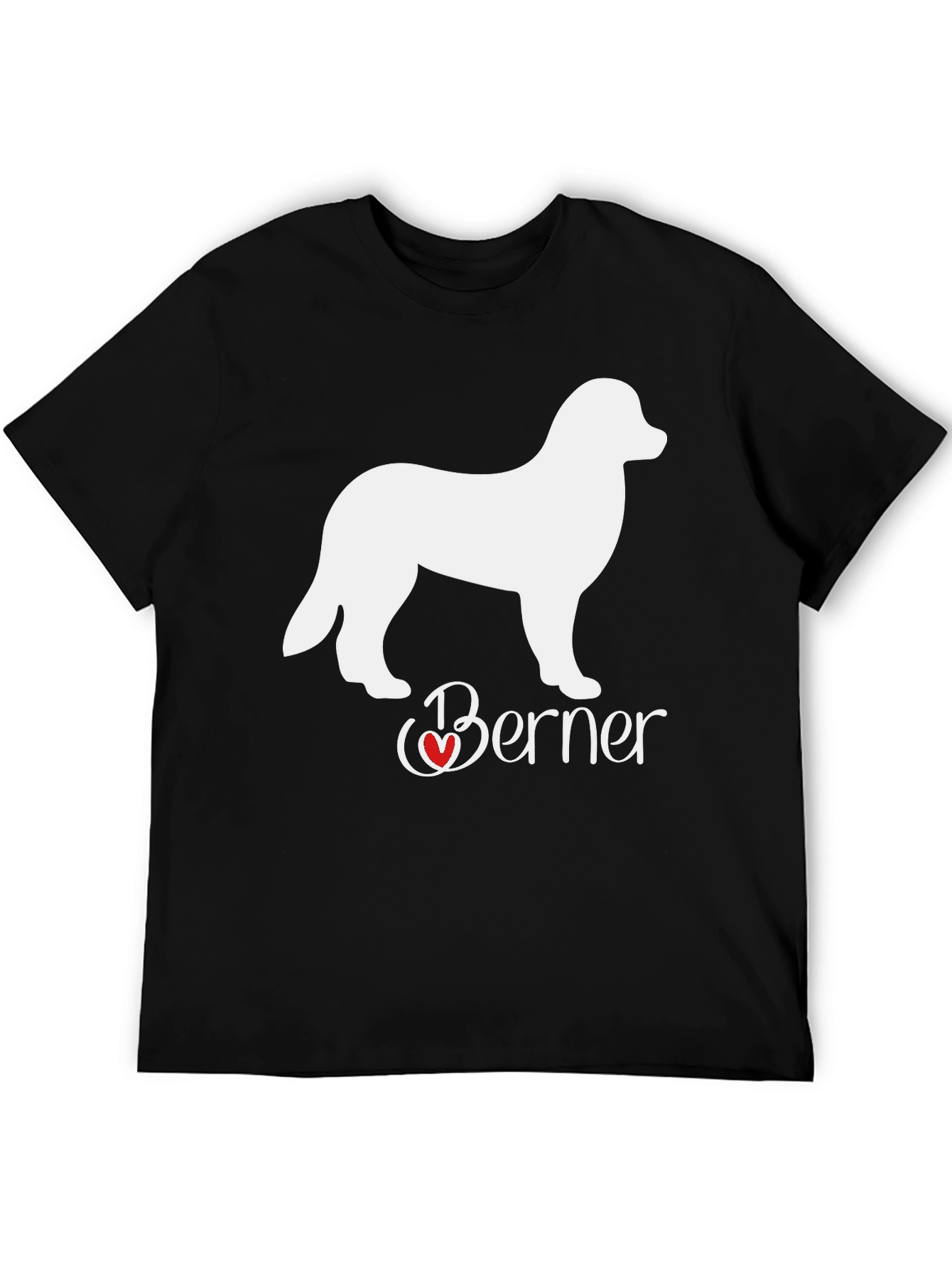 Berner Dog Lover T-Shirt: Heart Design