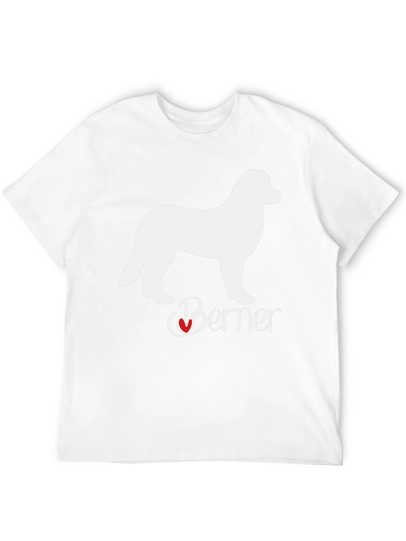 Berner Dog Lover T-Shirt: Heart Design