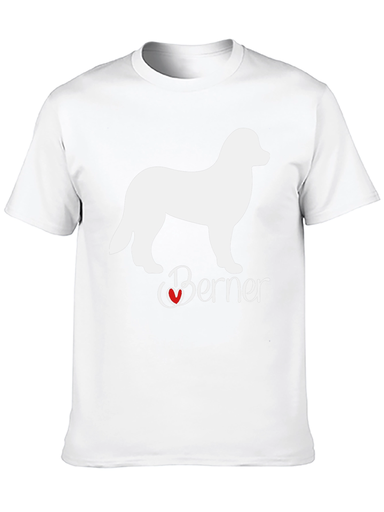 Berner Dog Lover T-Shirt: Heart Design