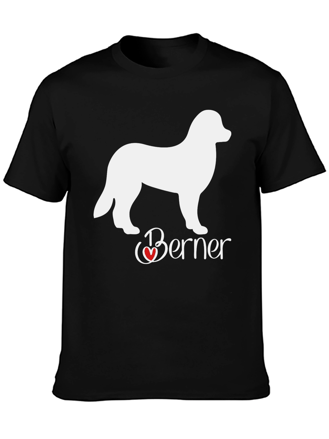 Berner Dog Lover T-Shirt: Heart Design