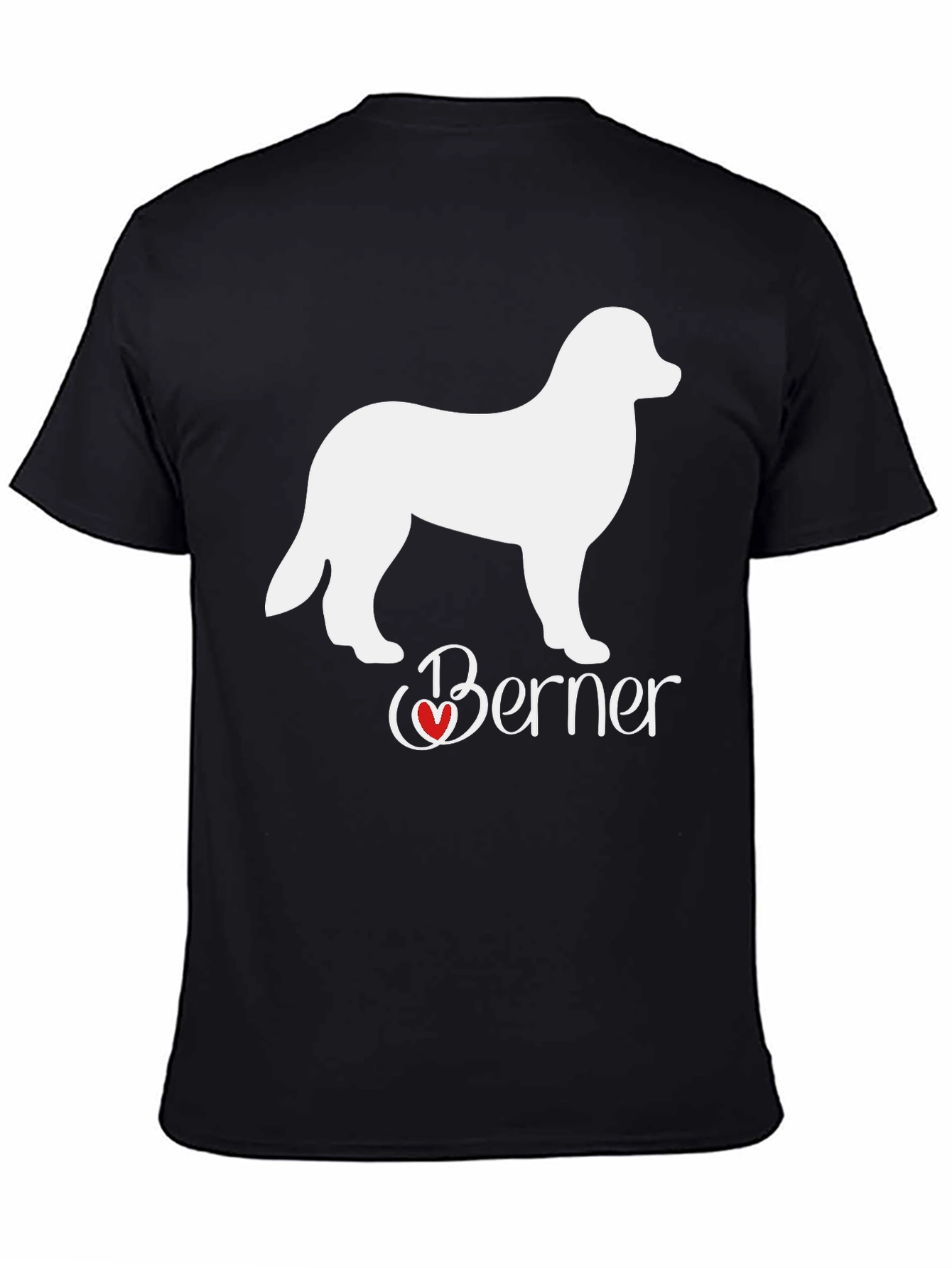 Berner Dog Lover T-Shirt: Heart Design