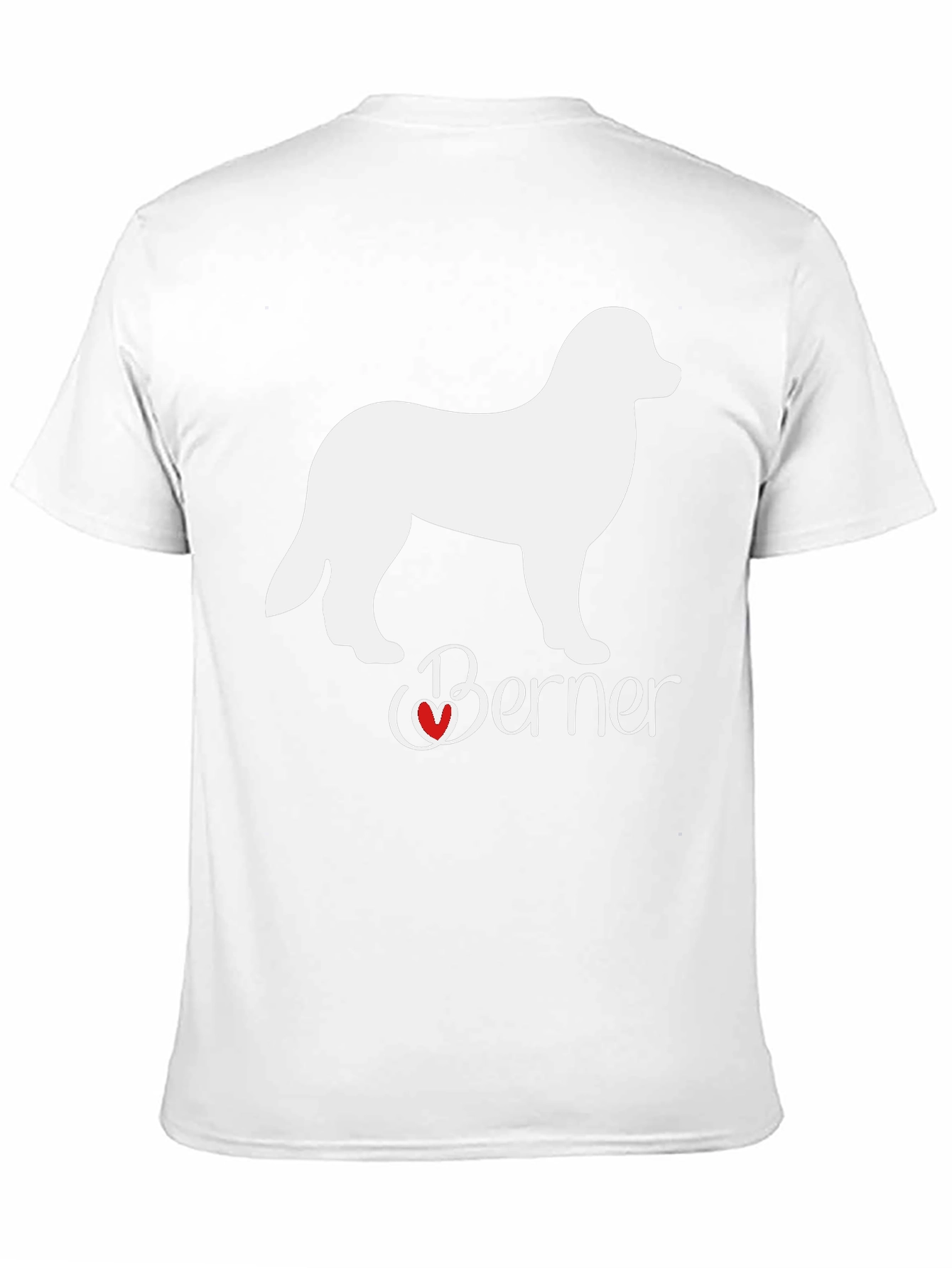 Berner Dog Lover T-Shirt: Heart Design