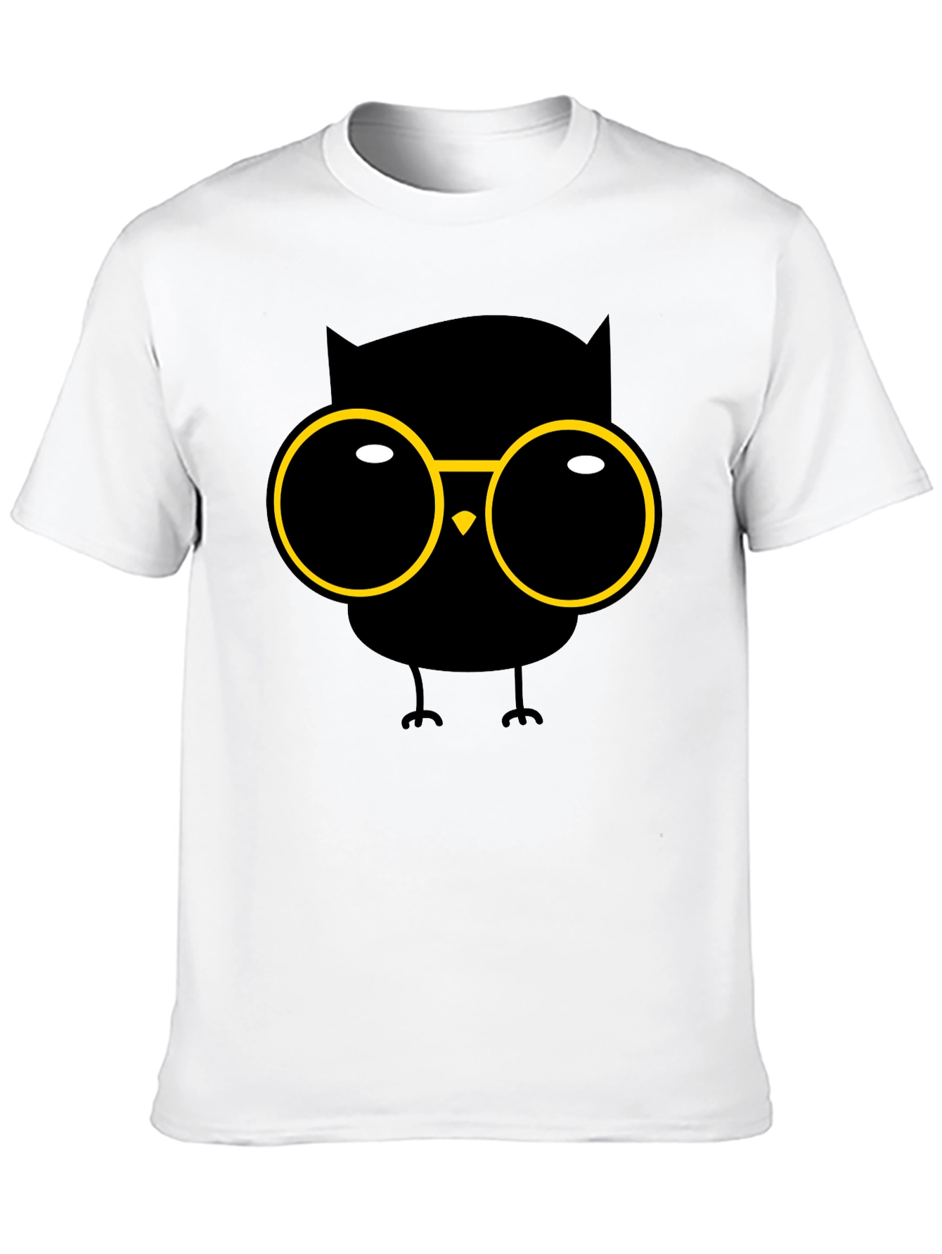 Owl with Glasses Graphic T-Shirt